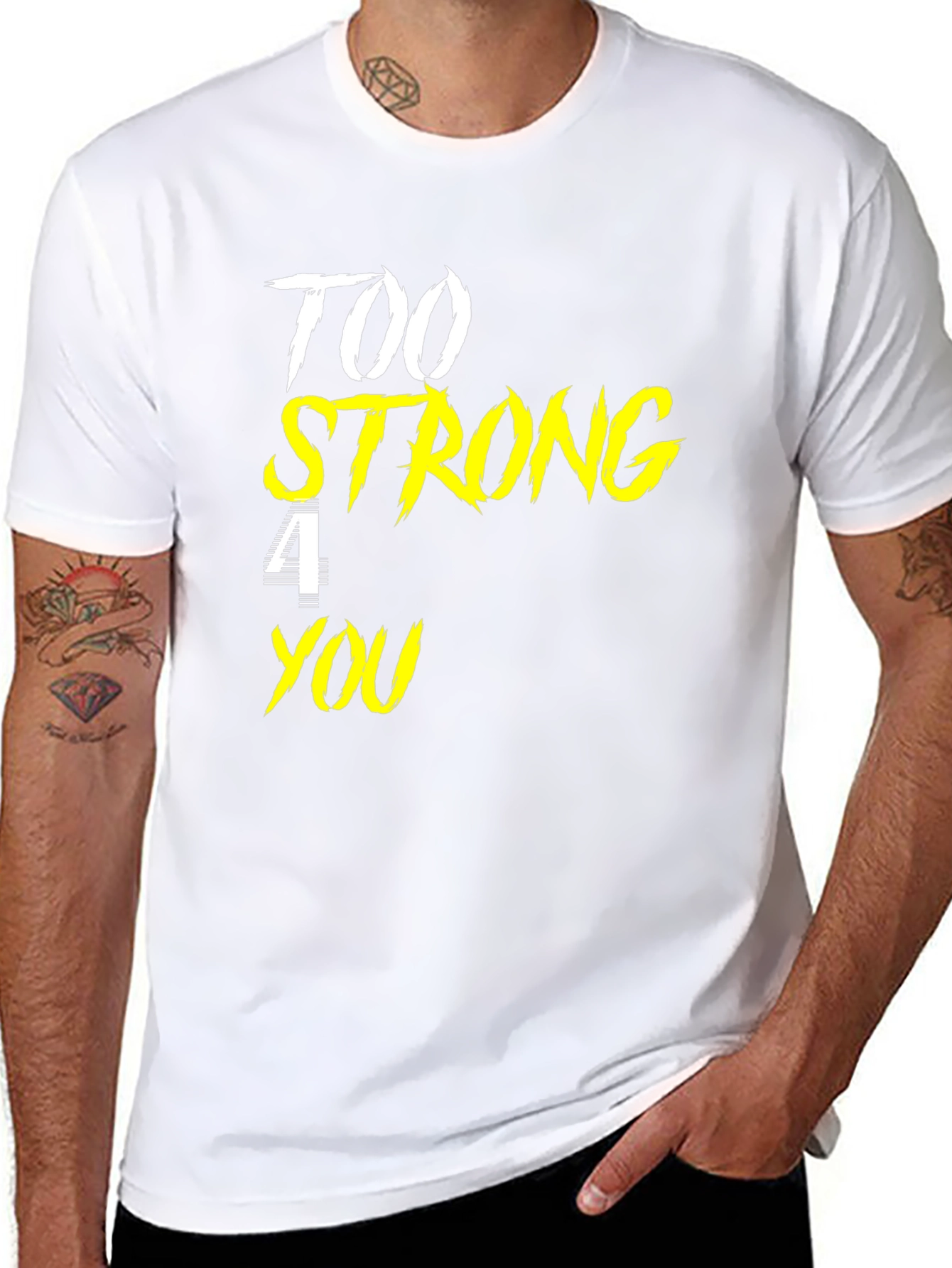Too Strong For You Black Graphic Tee