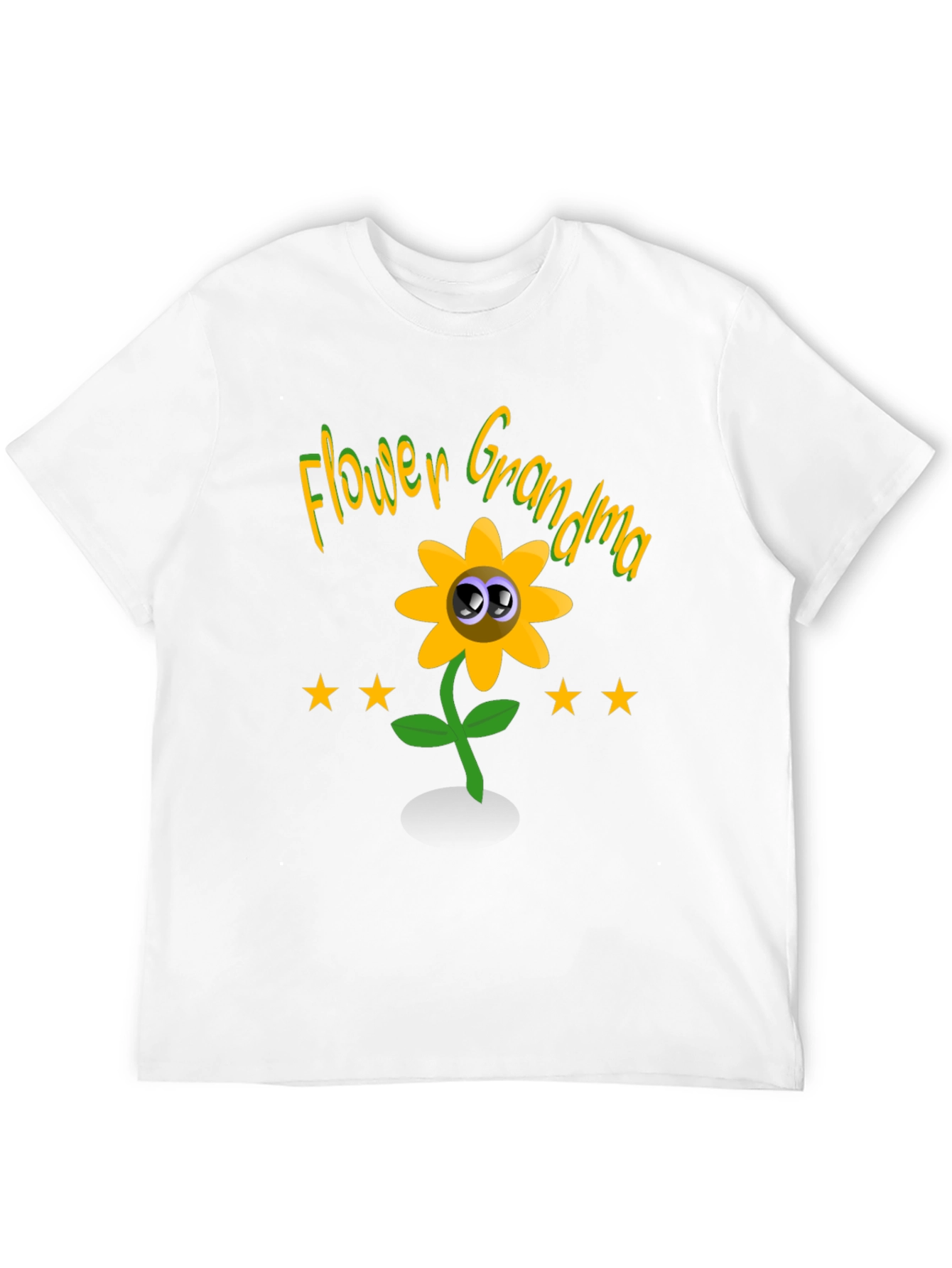 Flower Grandma Novelty Graphic T-Shirt