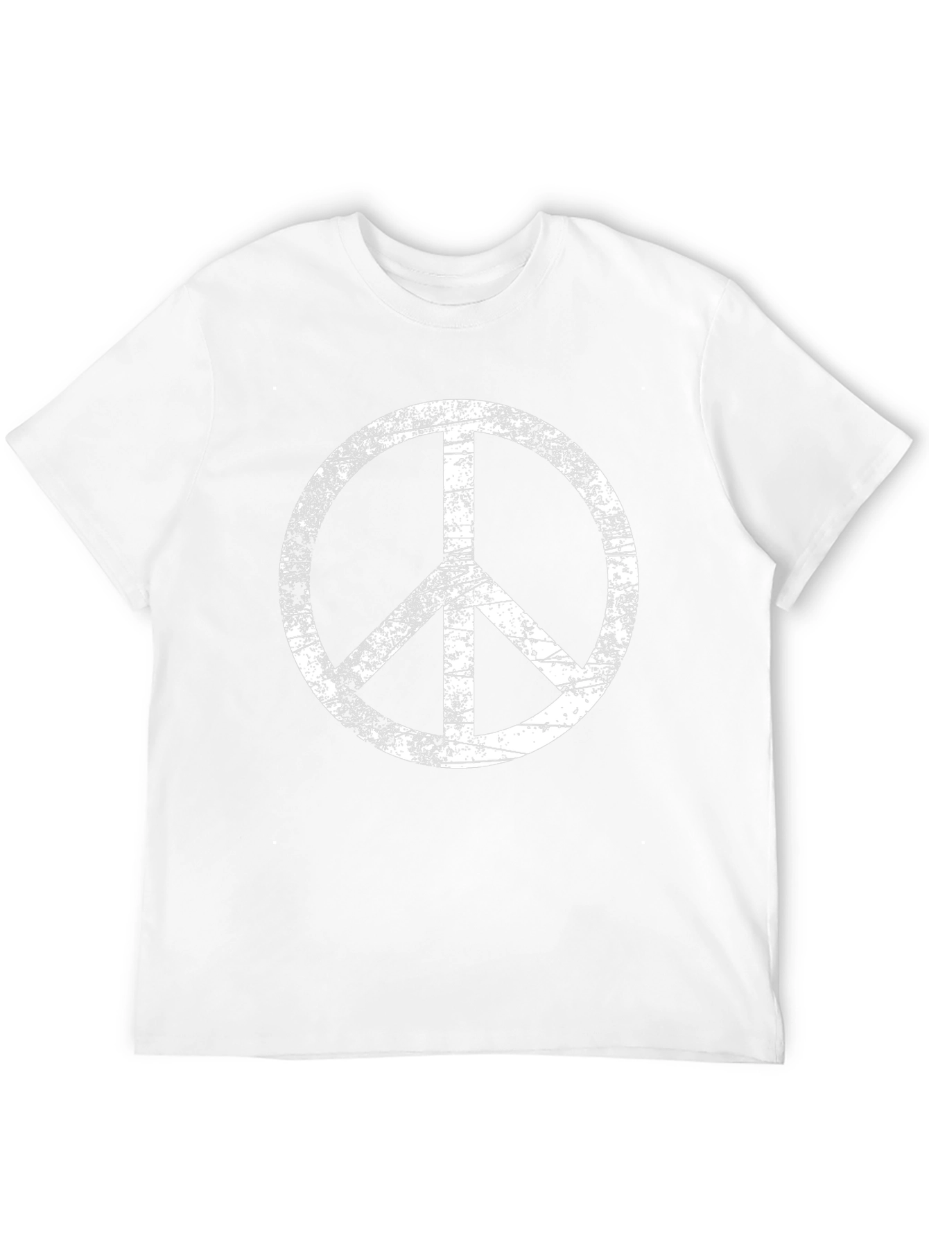 Distressed Peace Sign Black T-Shirt