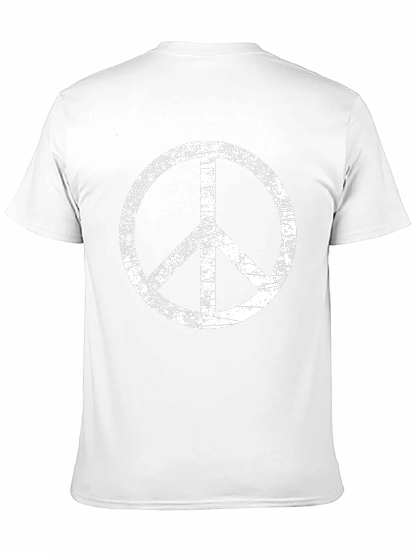 Distressed Peace Sign Black T-Shirt