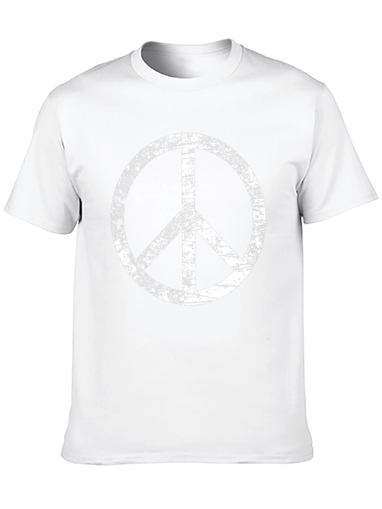 Distressed Peace Sign Black T-Shirt