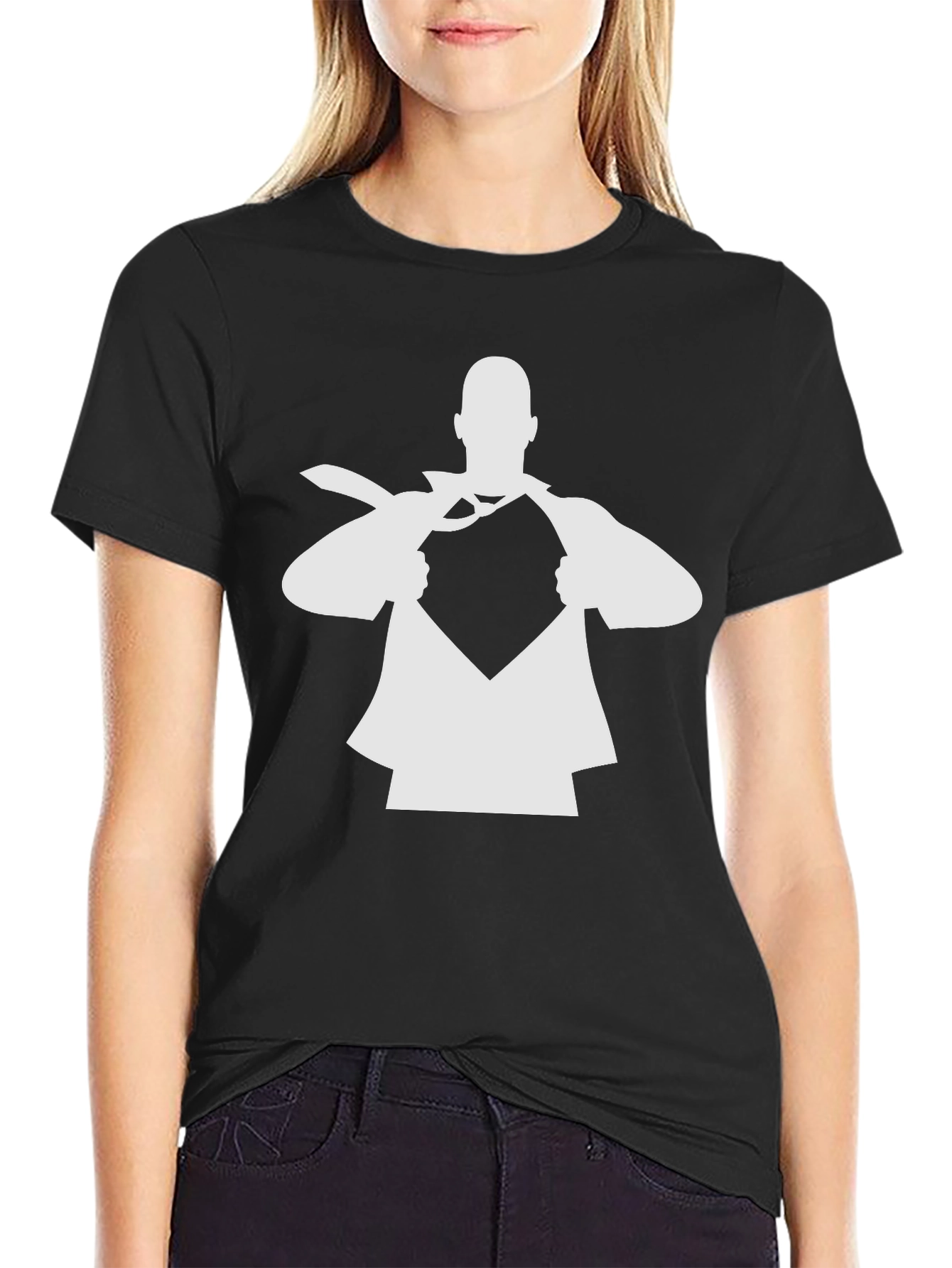 Superhero Reveal T-Shirt - Black