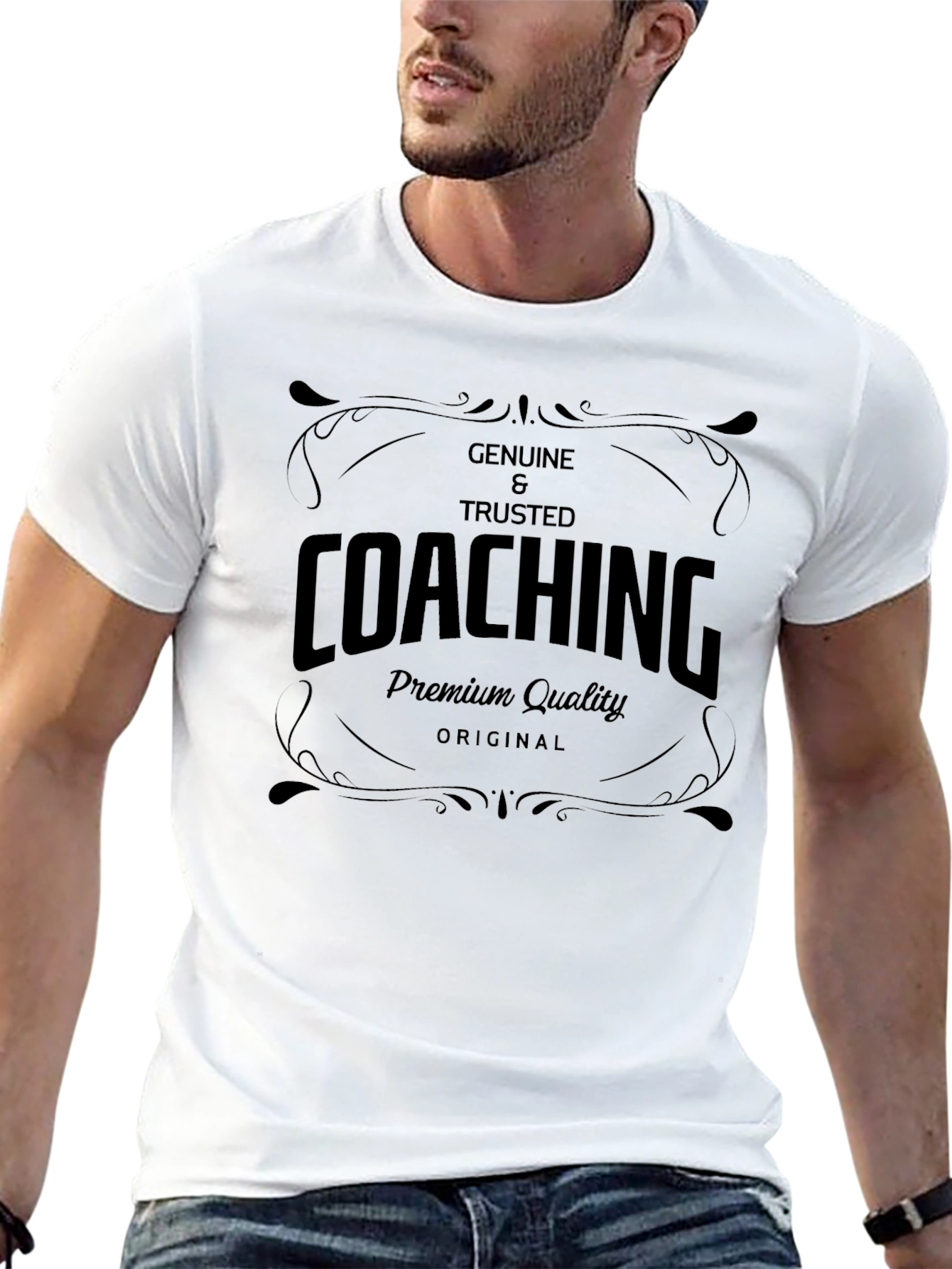 Genuine Coaching Black T-Shirt