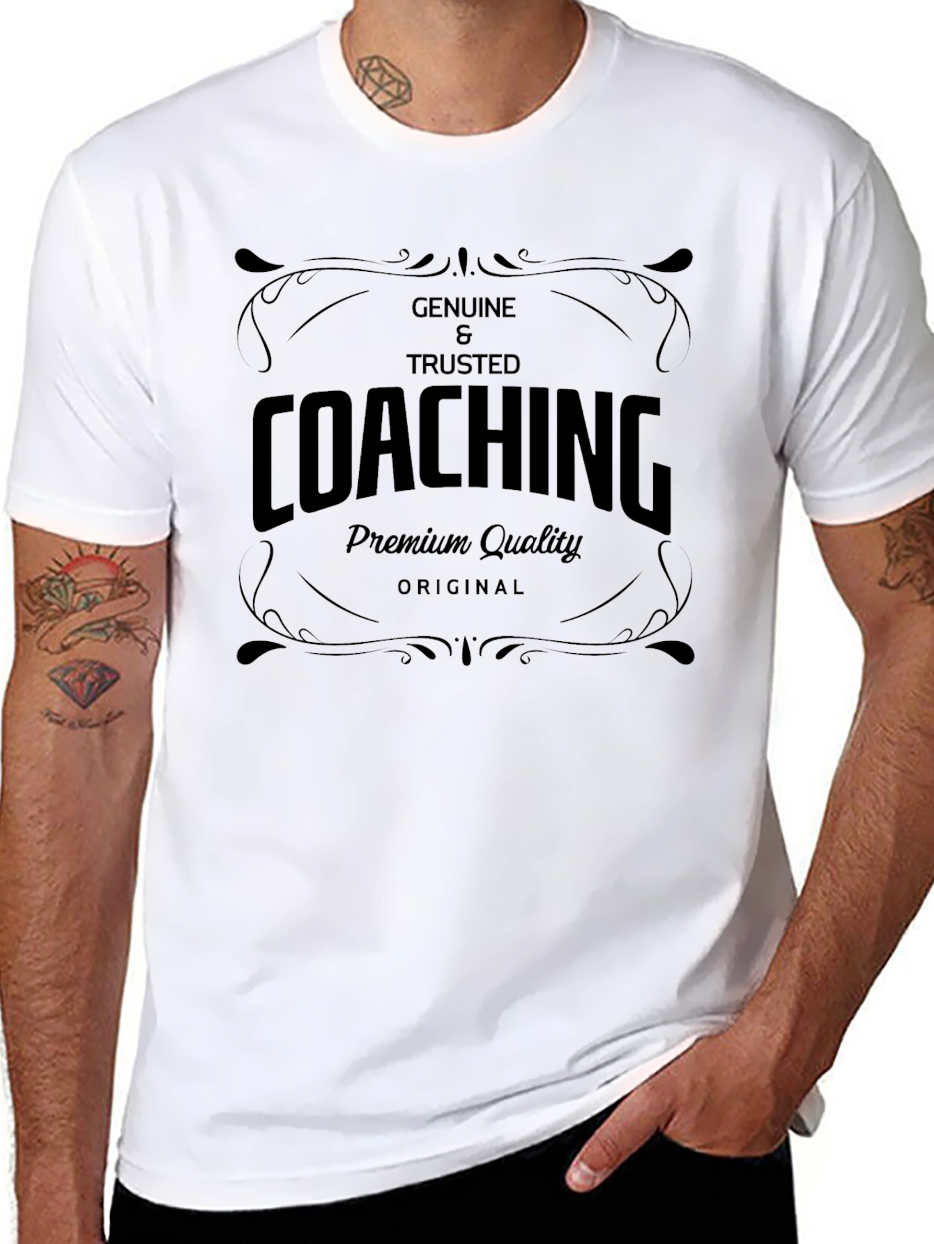 Genuine Coaching Black T-Shirt