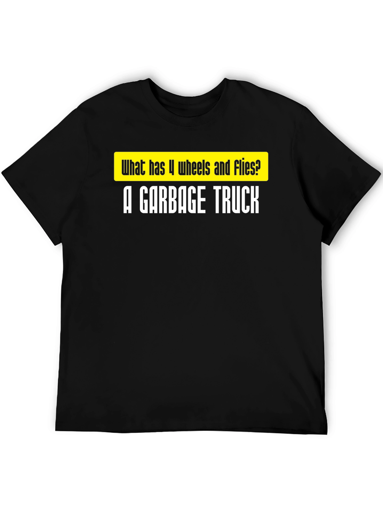 Garbage Truck Joke T-Shirt - Funny Riddle Tee