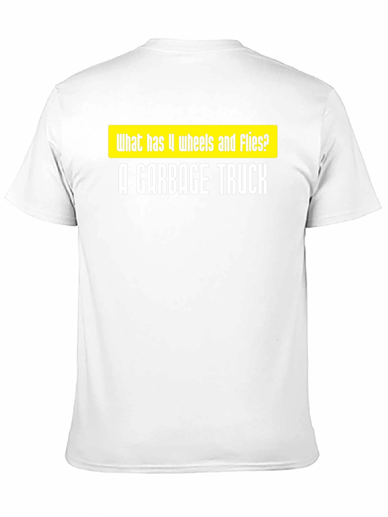 Garbage Truck Joke T-Shirt - Funny Riddle Tee