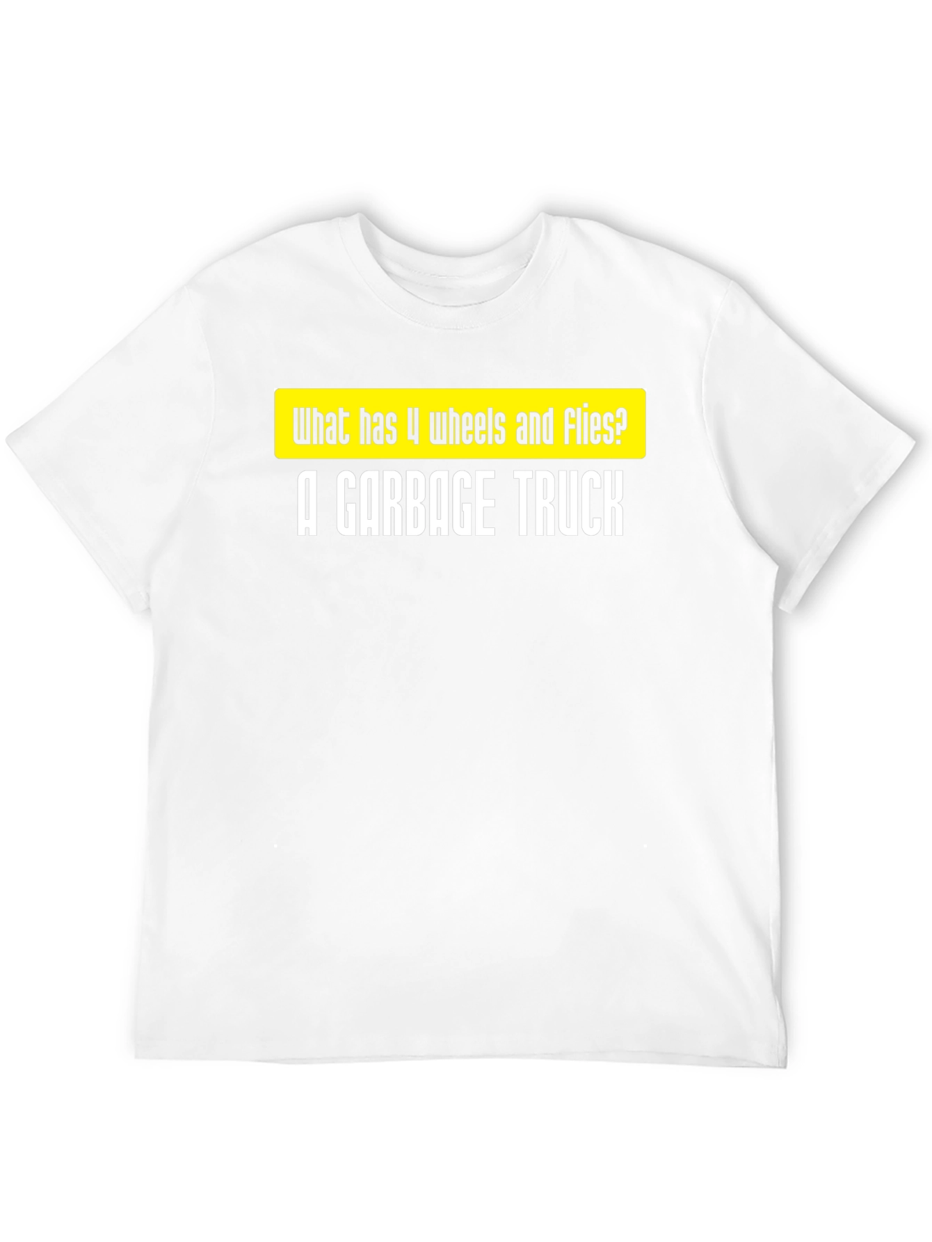 Garbage Truck Joke T-Shirt - Funny Riddle Tee