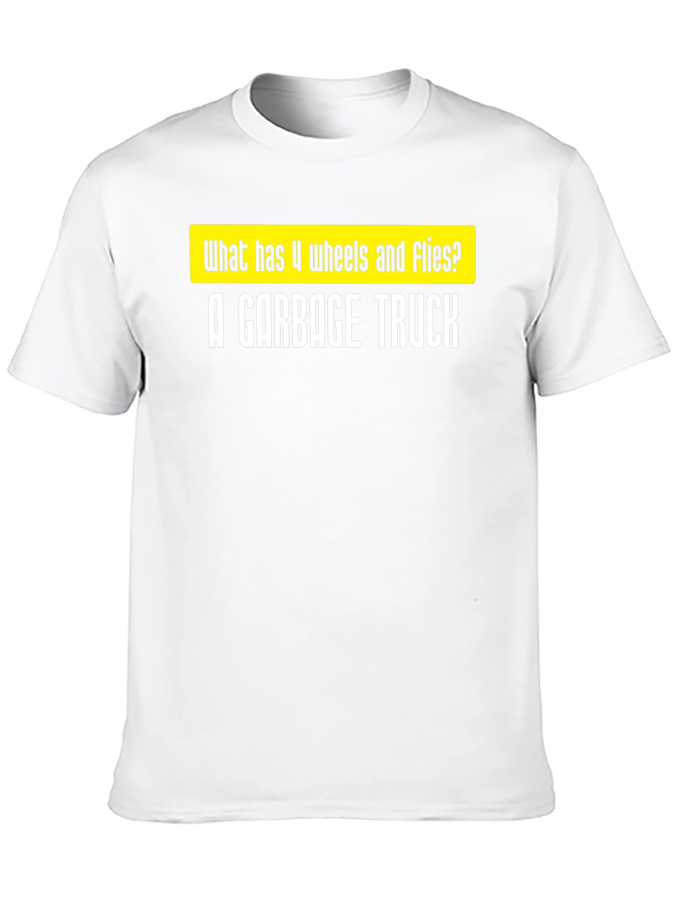 Garbage Truck Joke T-Shirt - Funny Riddle Tee
