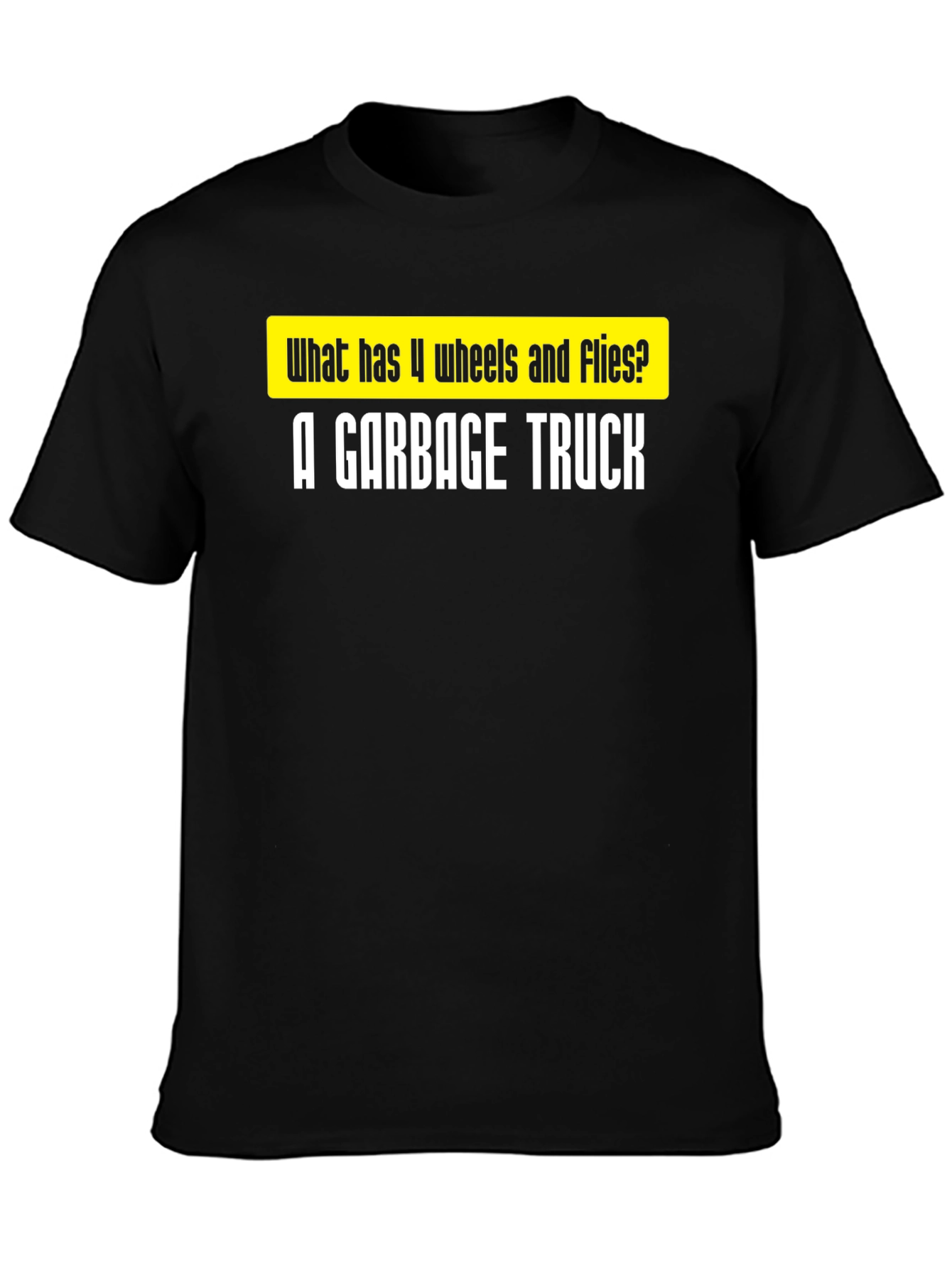 Garbage Truck Joke T-Shirt - Funny Riddle Tee