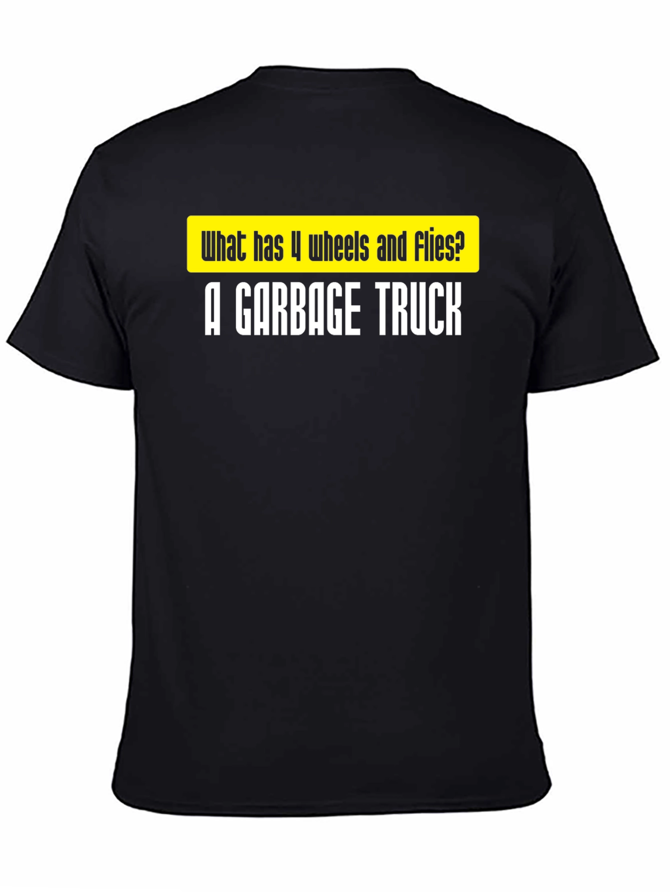 Garbage Truck Joke T-Shirt - Funny Riddle Tee