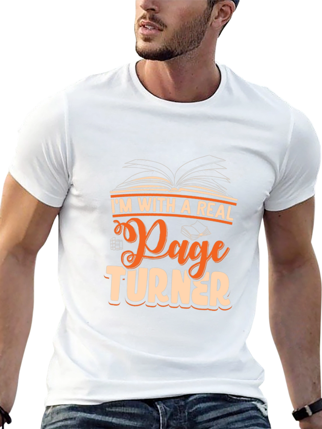 Im With A Real Page Turner Graphic T-Shirt