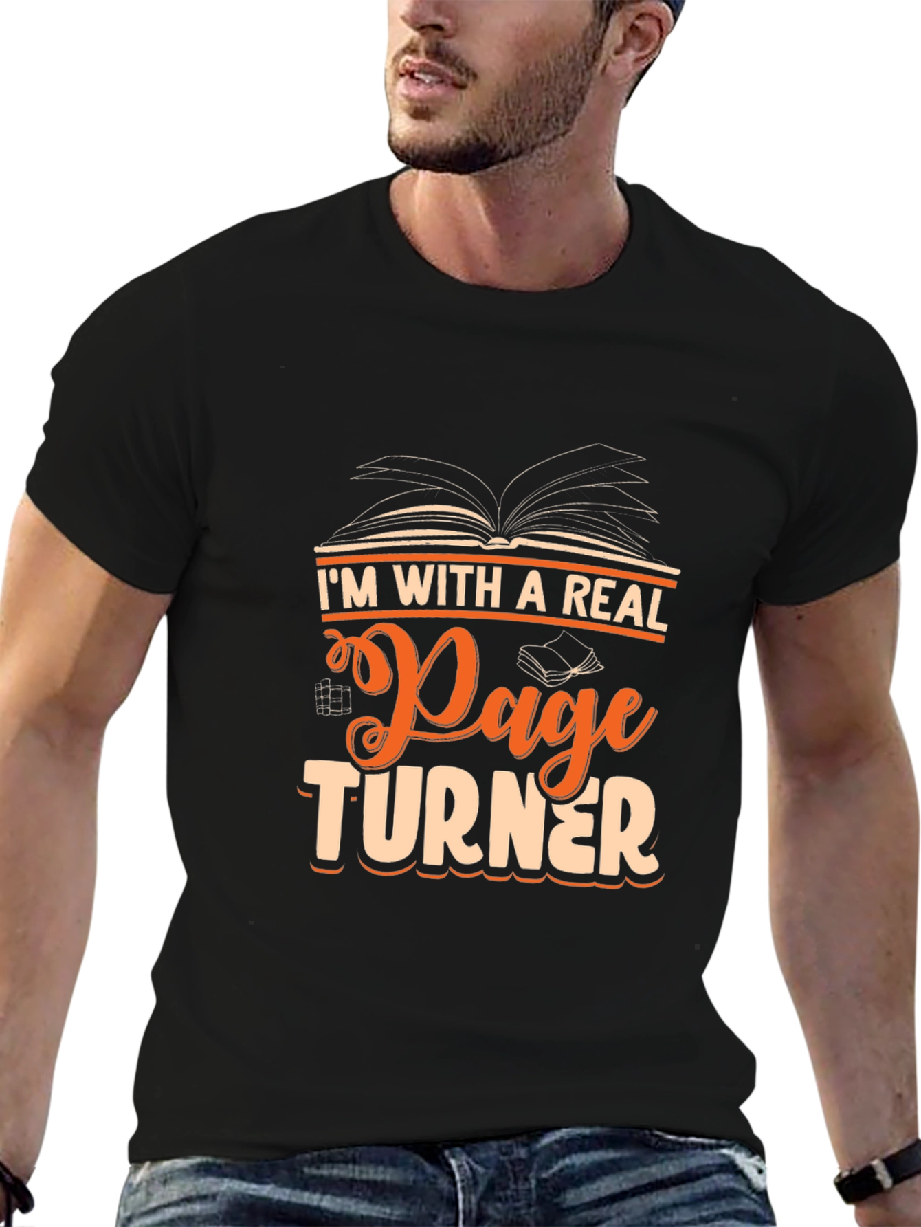 Im With A Real Page Turner Graphic T-Shirt