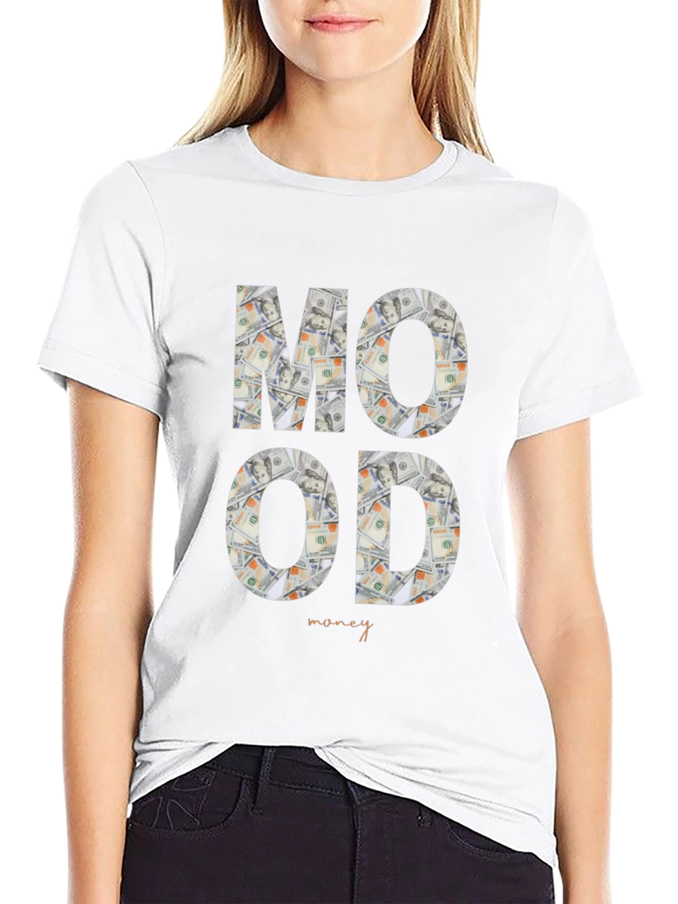 Money Mood Graphic Tee - Black