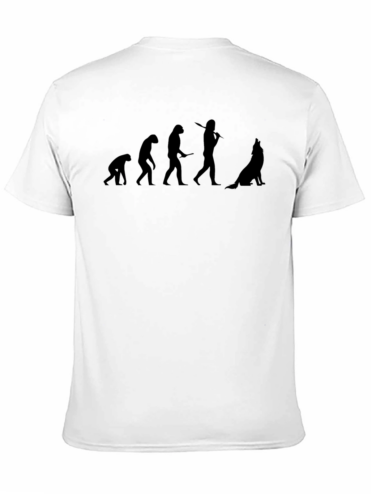 Evolution to Dog T-Shirt - Black Graphic Tee