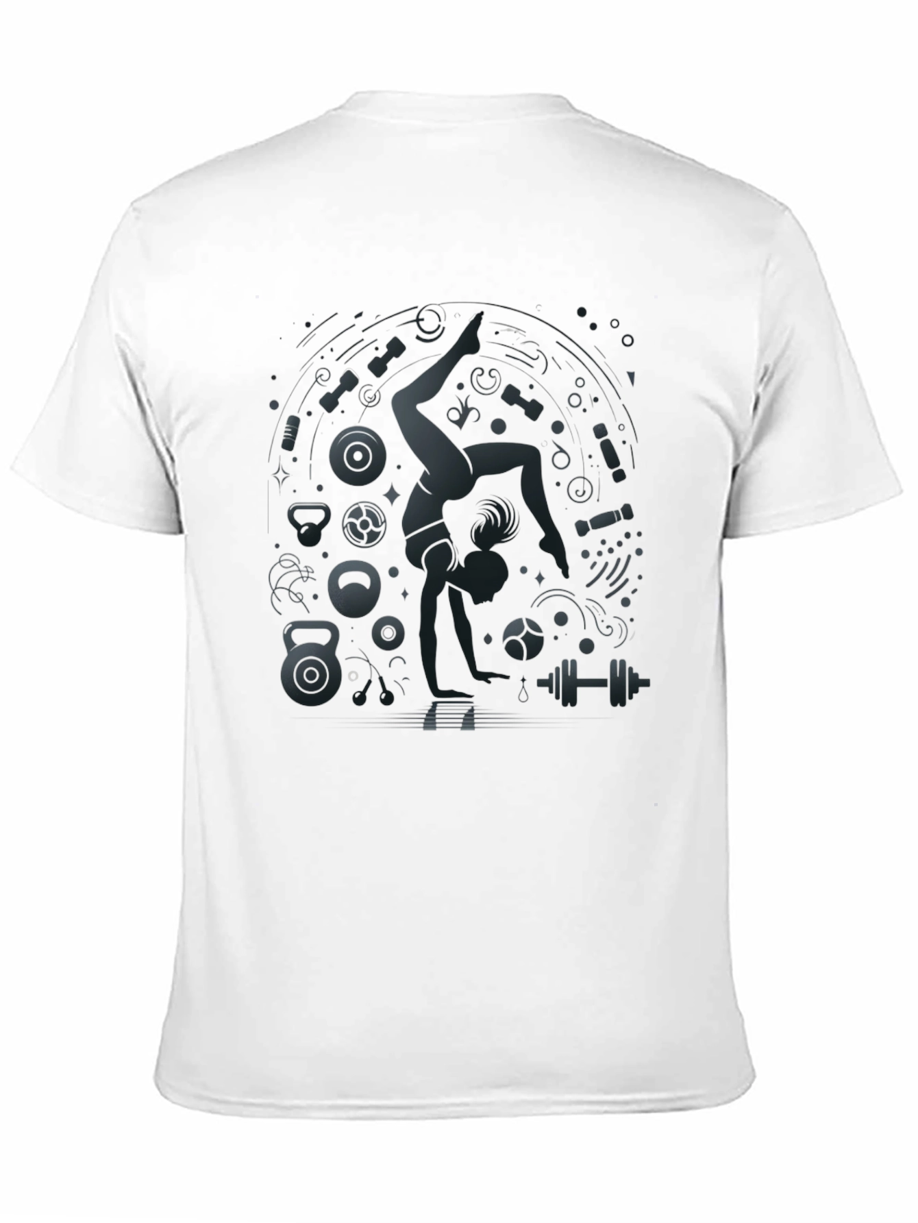 Fitness Lifestyle Graphic Tee - Black
