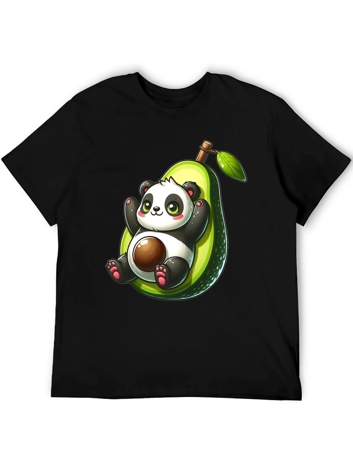 Panda Avocado Graphic T-Shirt