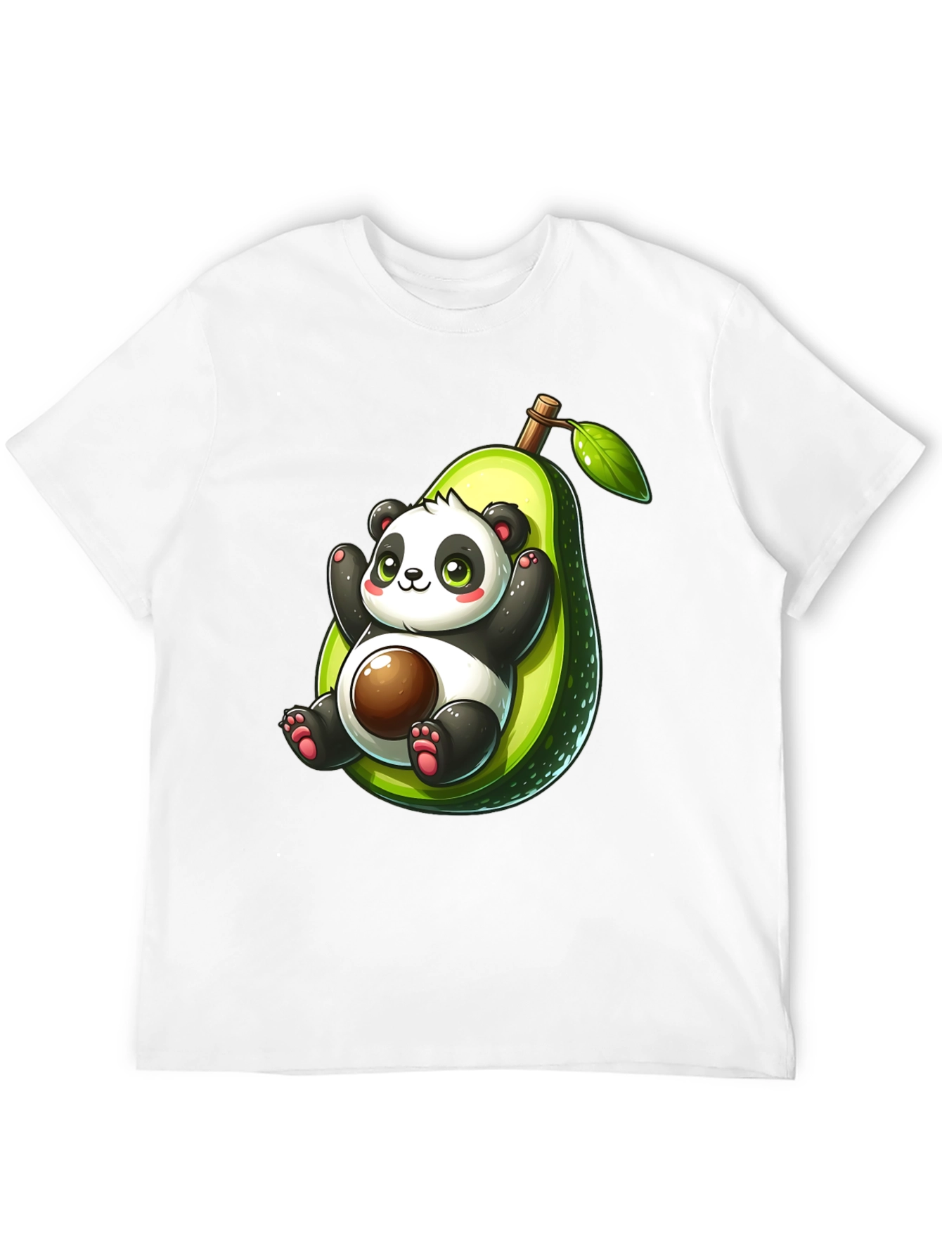Panda Avocado Graphic T-Shirt