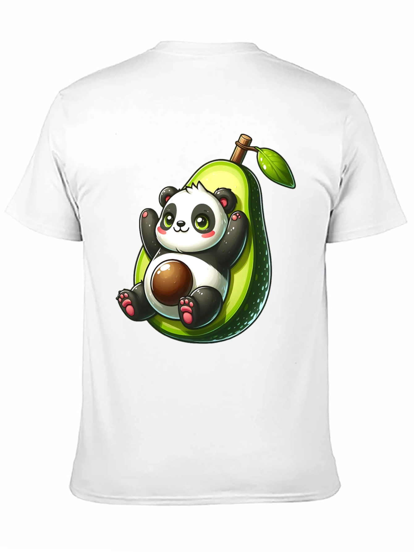 Panda Avocado Graphic T-Shirt
