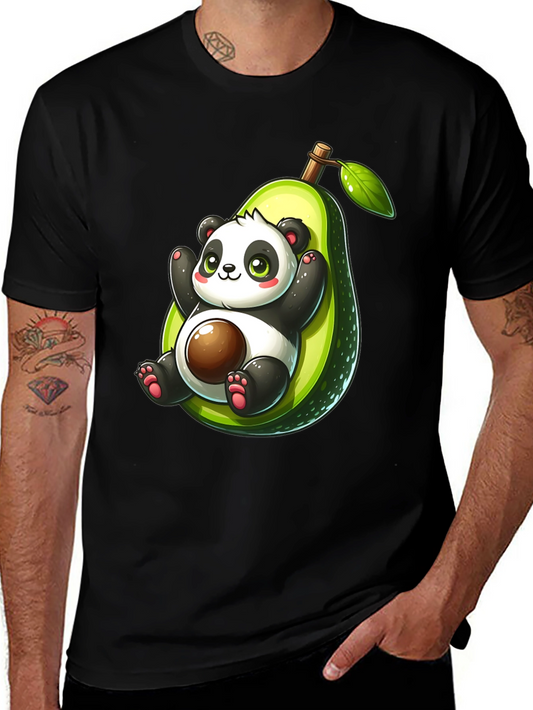 Panda Avocado Graphic T-Shirt