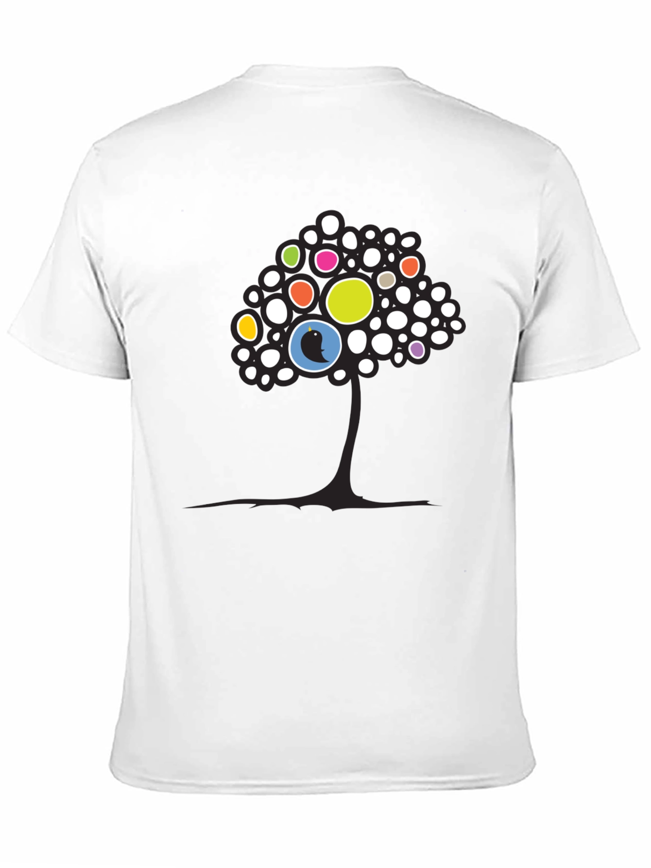 Abstract Tree Graphic Tee - Black Unisex T-Shirt