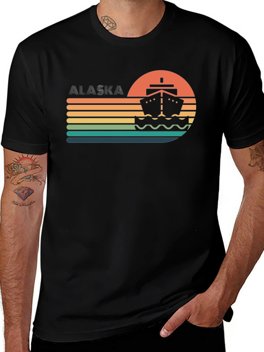 Alaska Cruise T-Shirt - Sunset Design