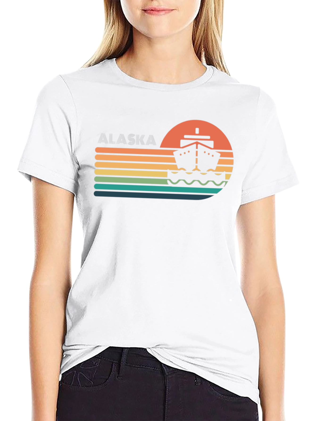 Alaska Cruise T-Shirt - Sunset Design