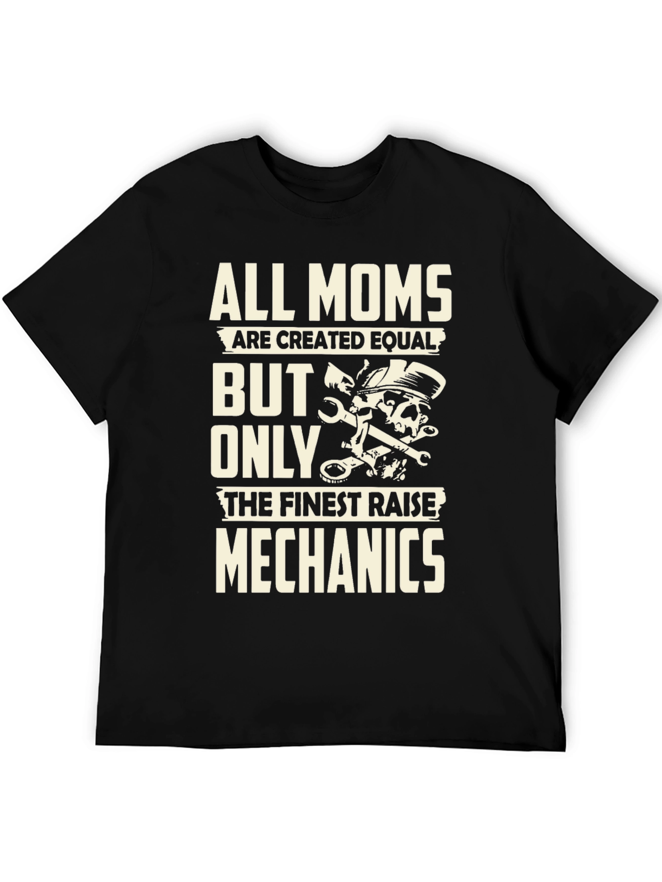 All Moms Mechanics T-Shirt - Black Graphic Tee