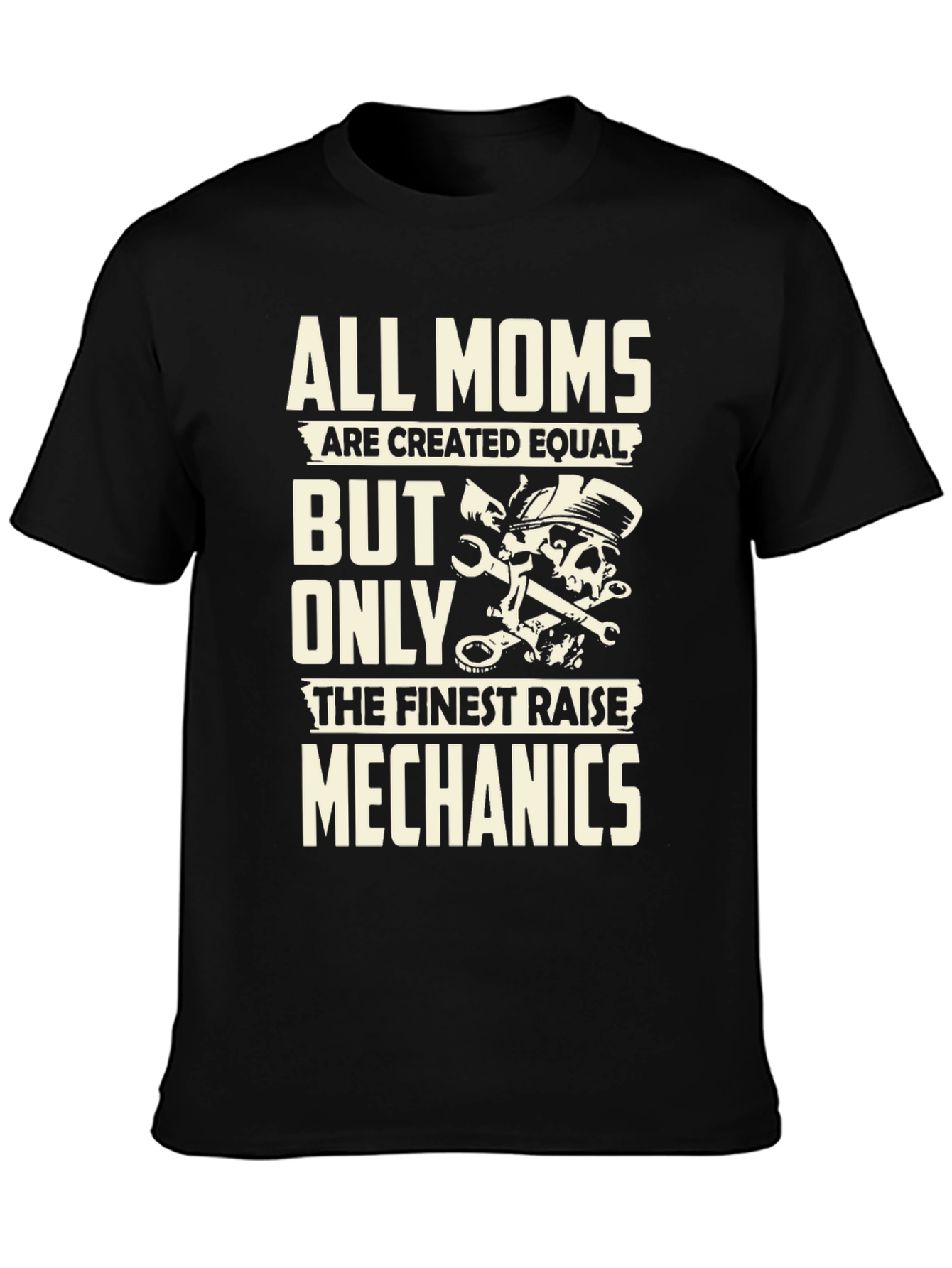 All Moms Mechanics T-Shirt - Black Graphic Tee