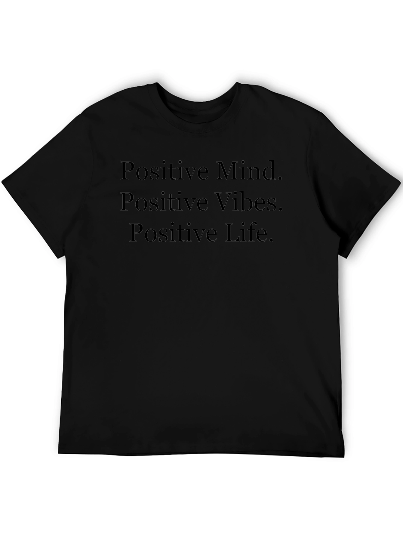 Positive Vibes Black T-Shirt
