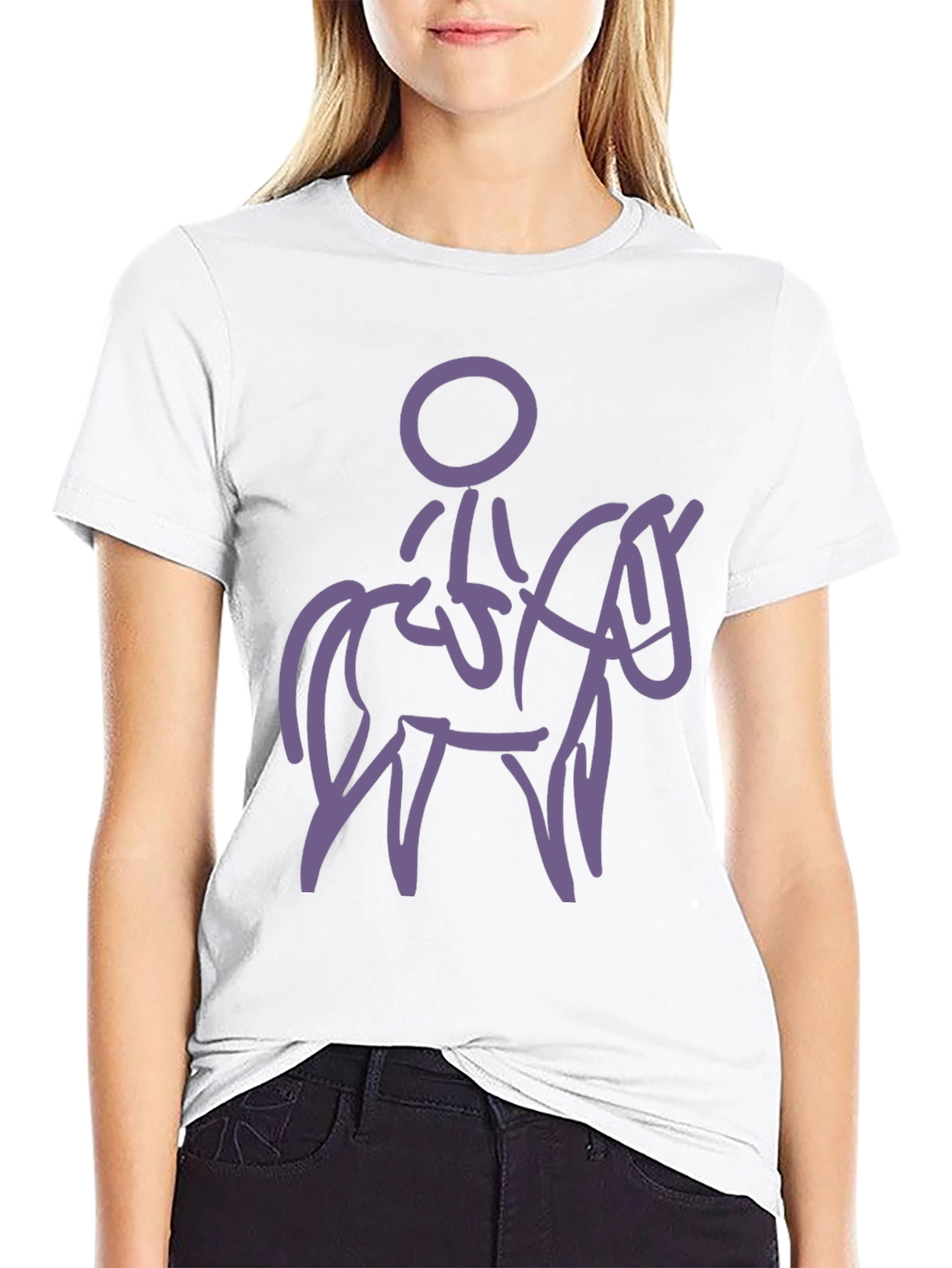 Equestrian Stick Figure Tee