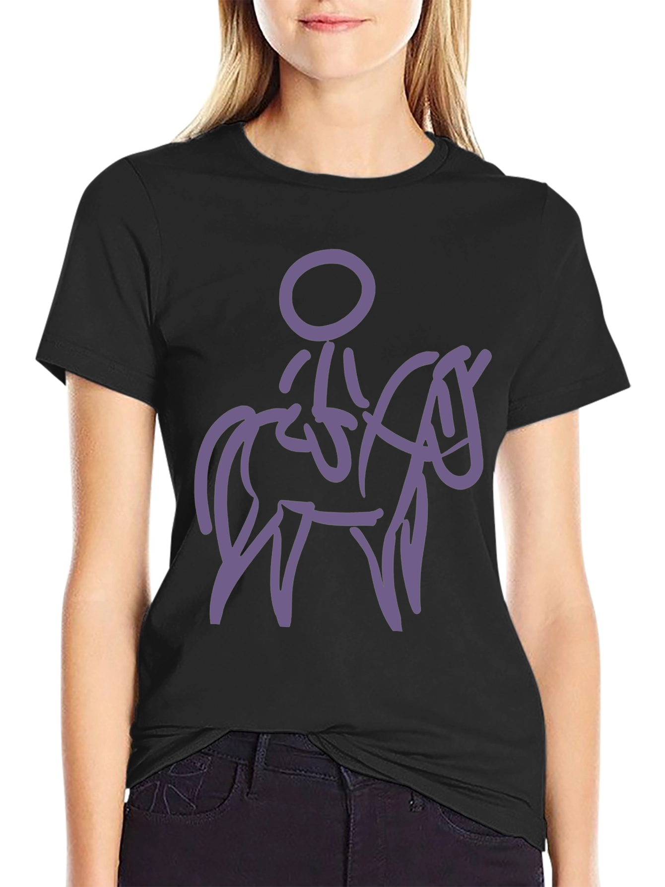 Equestrian Stick Figure Tee