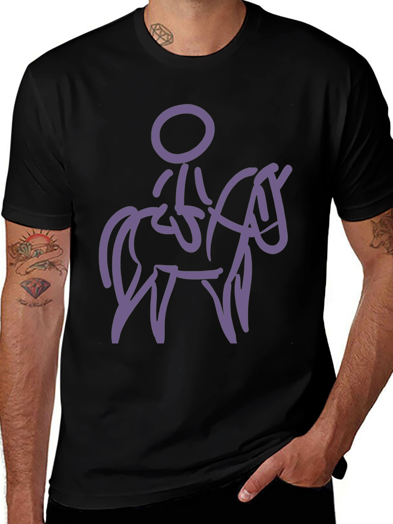 Equestrian Stick Figure Tee