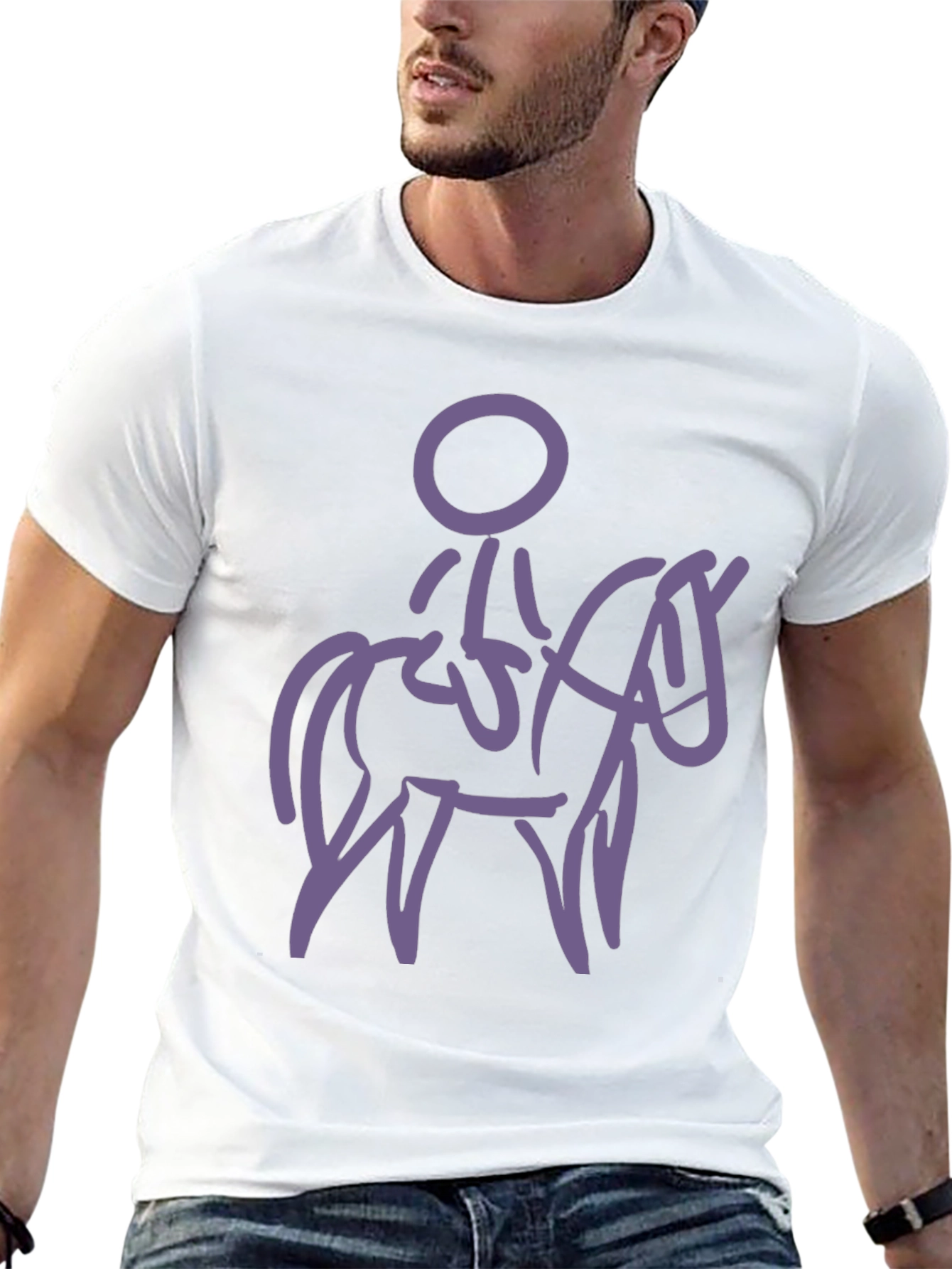 Equestrian Stick Figure Tee