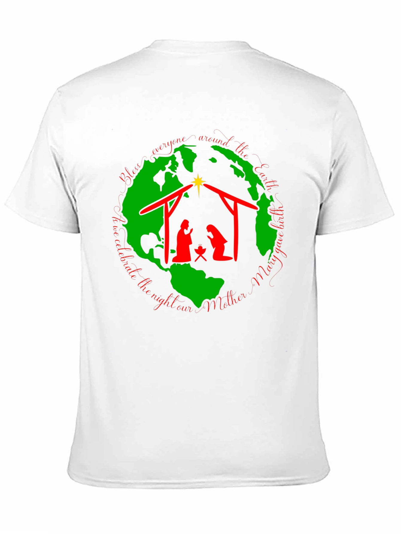 Nativity Scene Black T-Shirt