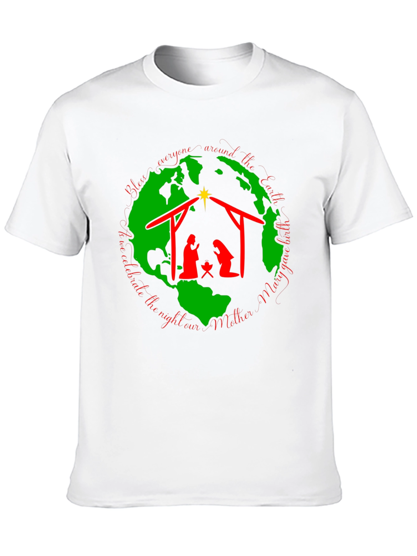 Nativity Scene Black T-Shirt