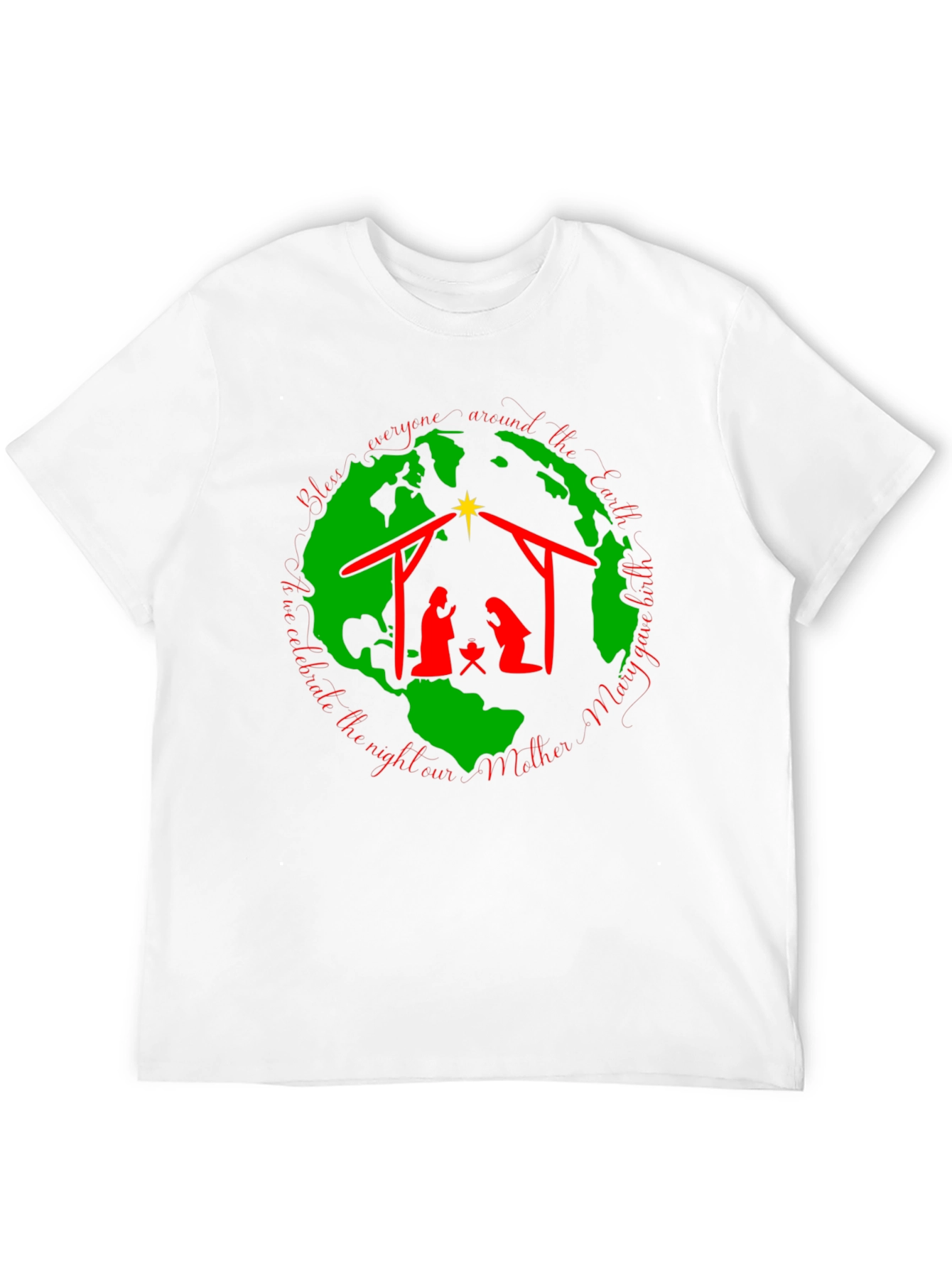 Nativity Scene Black T-Shirt