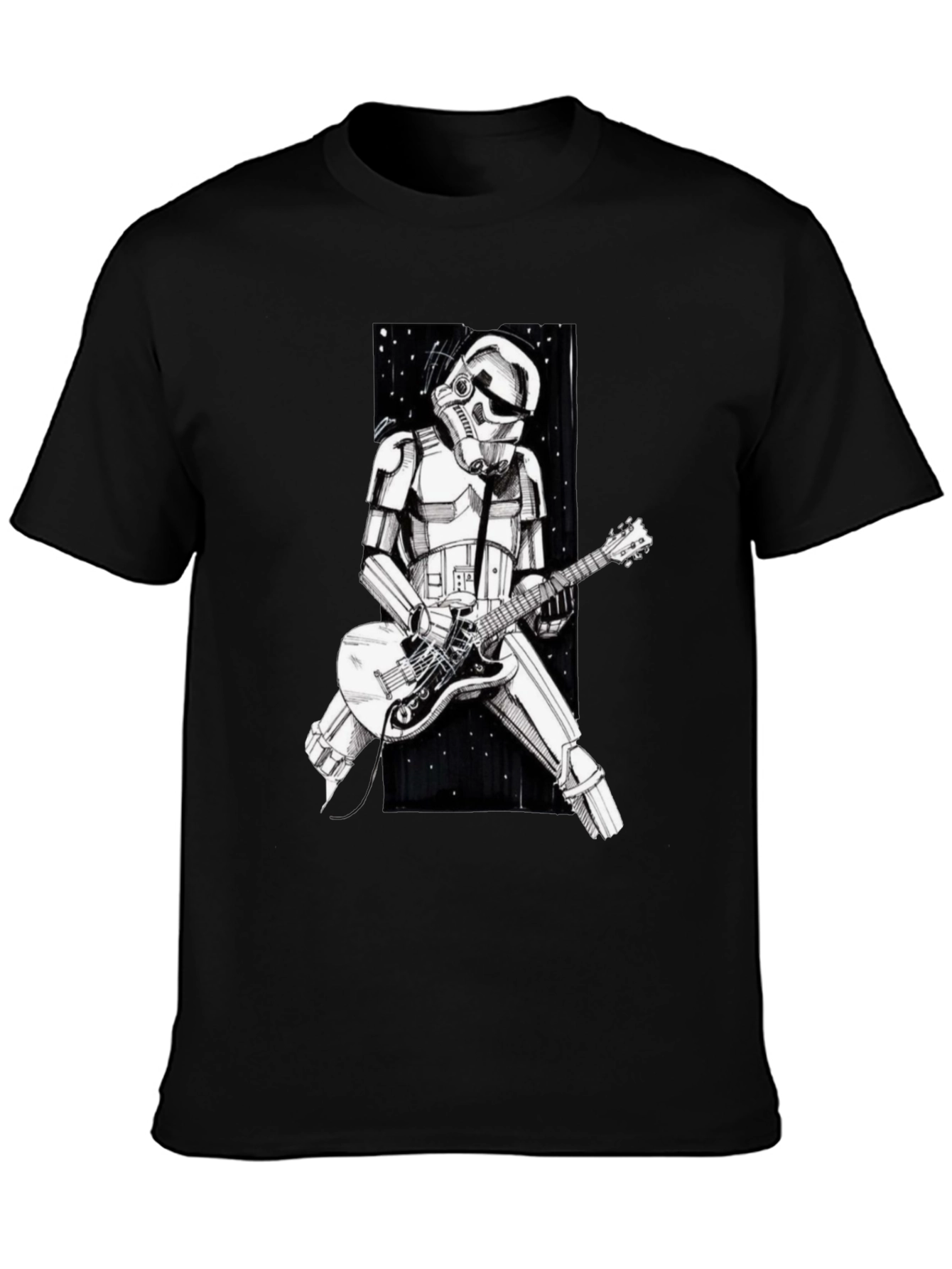 Stormtrooper Guitarist Graphic Tee - Black T-Shirt