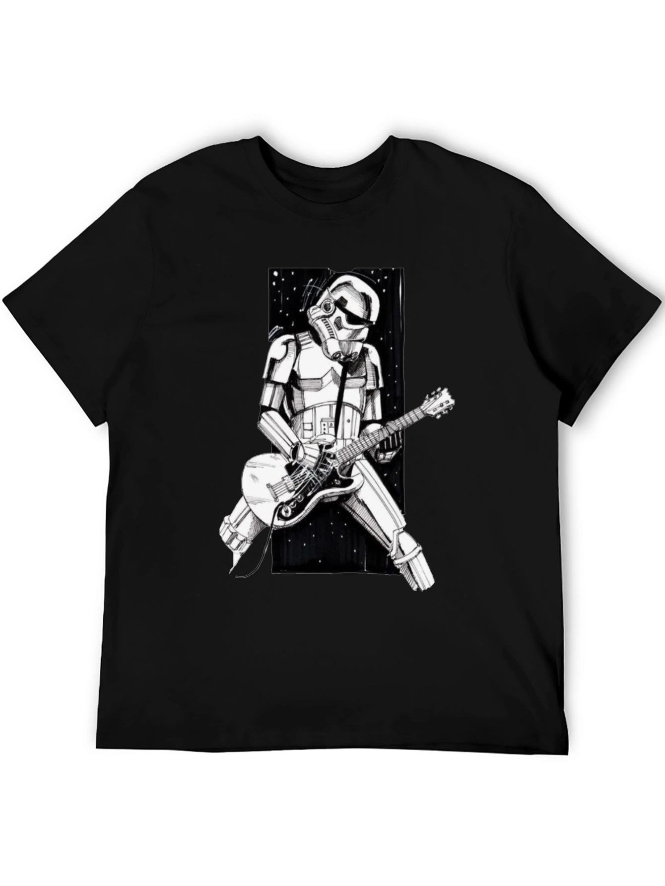 Stormtrooper Guitarist Graphic Tee - Black T-Shirt