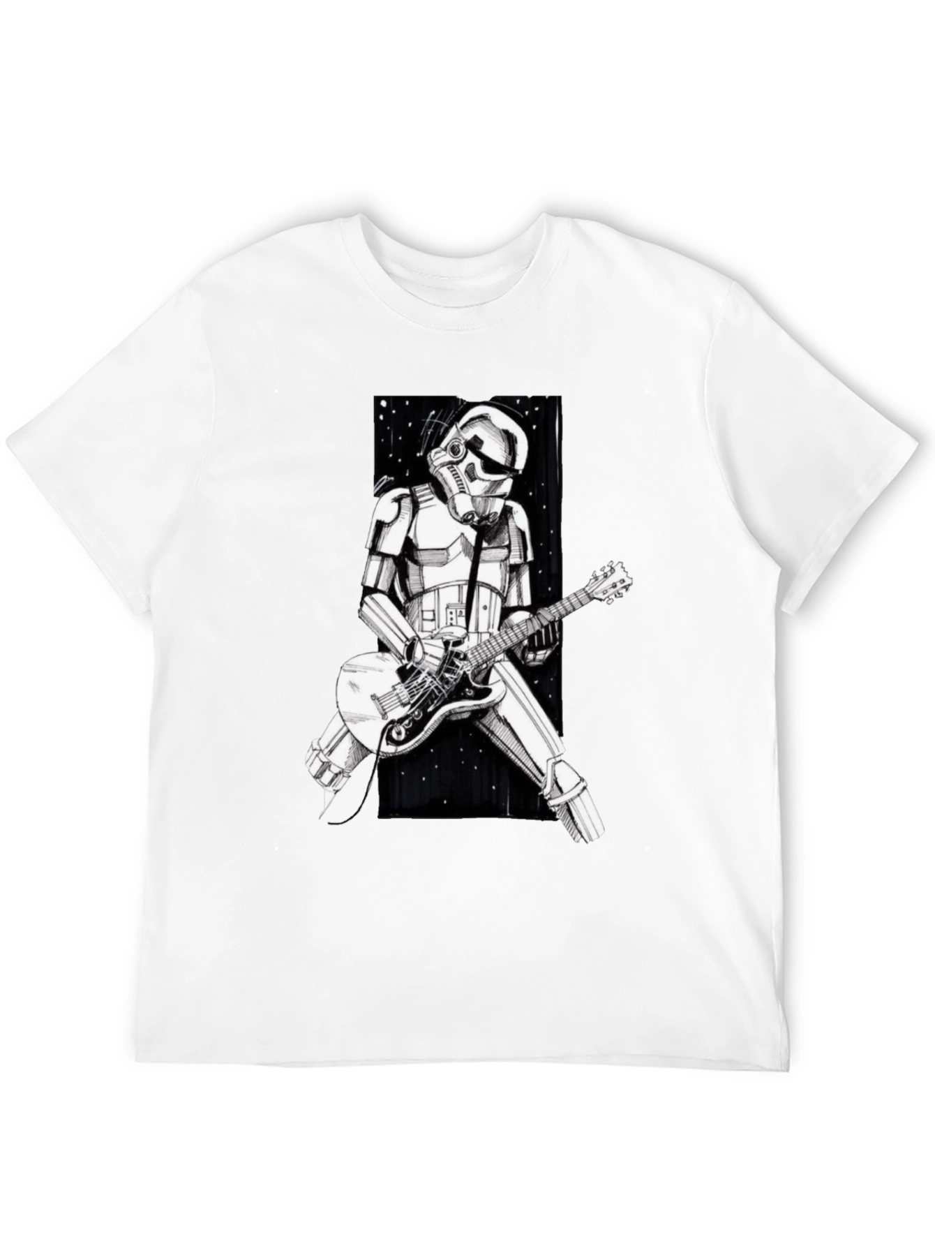 Stormtrooper Guitarist Graphic Tee - Black T-Shirt