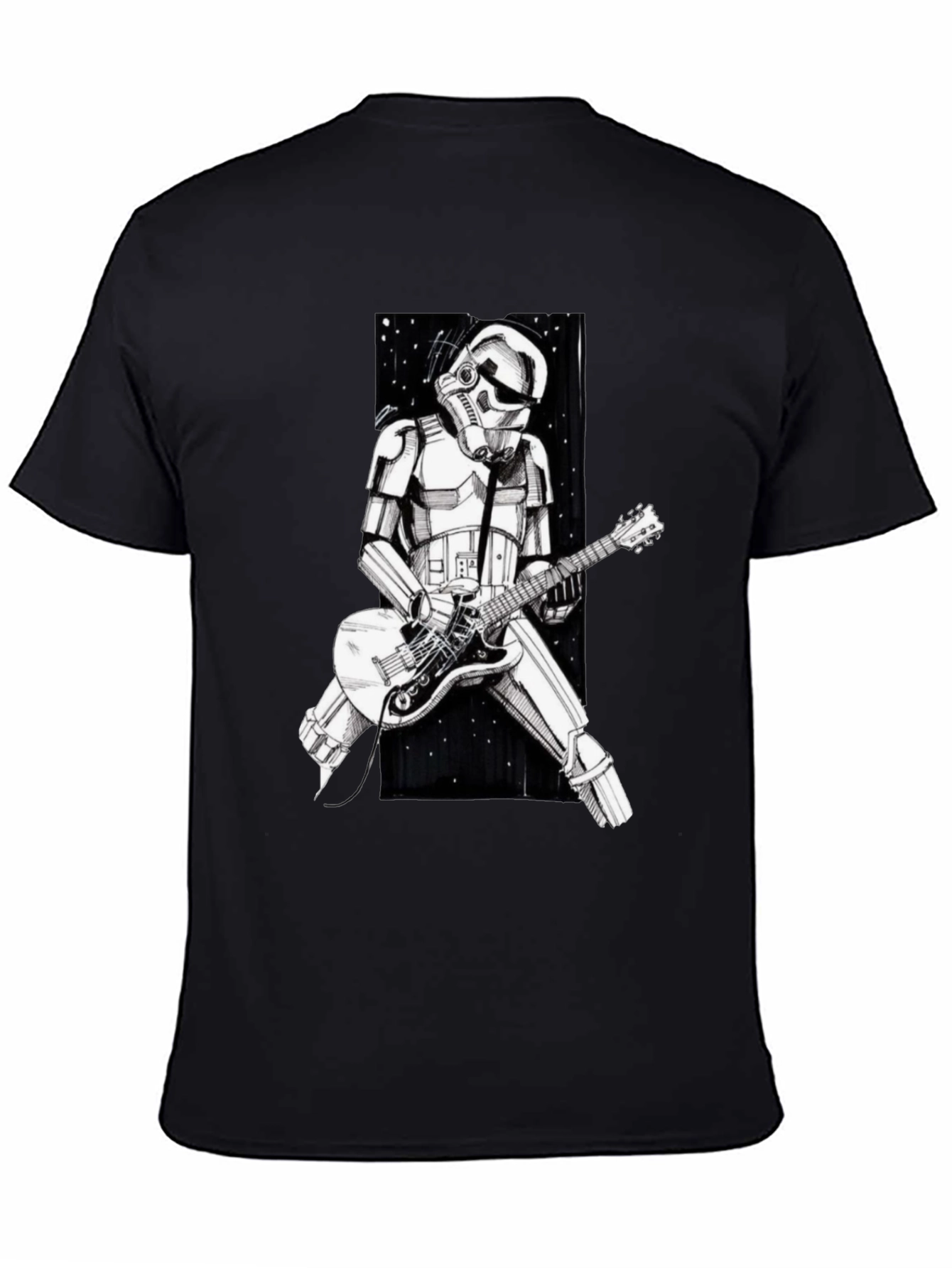 Stormtrooper Guitarist Graphic Tee - Black T-Shirt