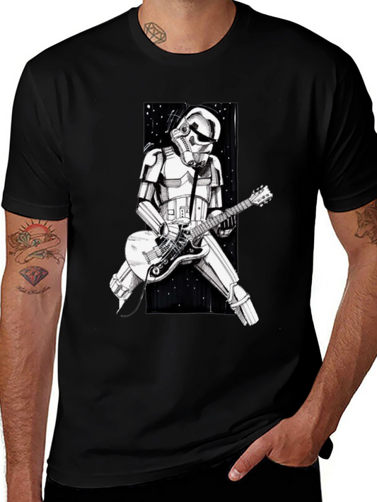 Stormtrooper Guitarist Graphic Tee - Black T-Shirt