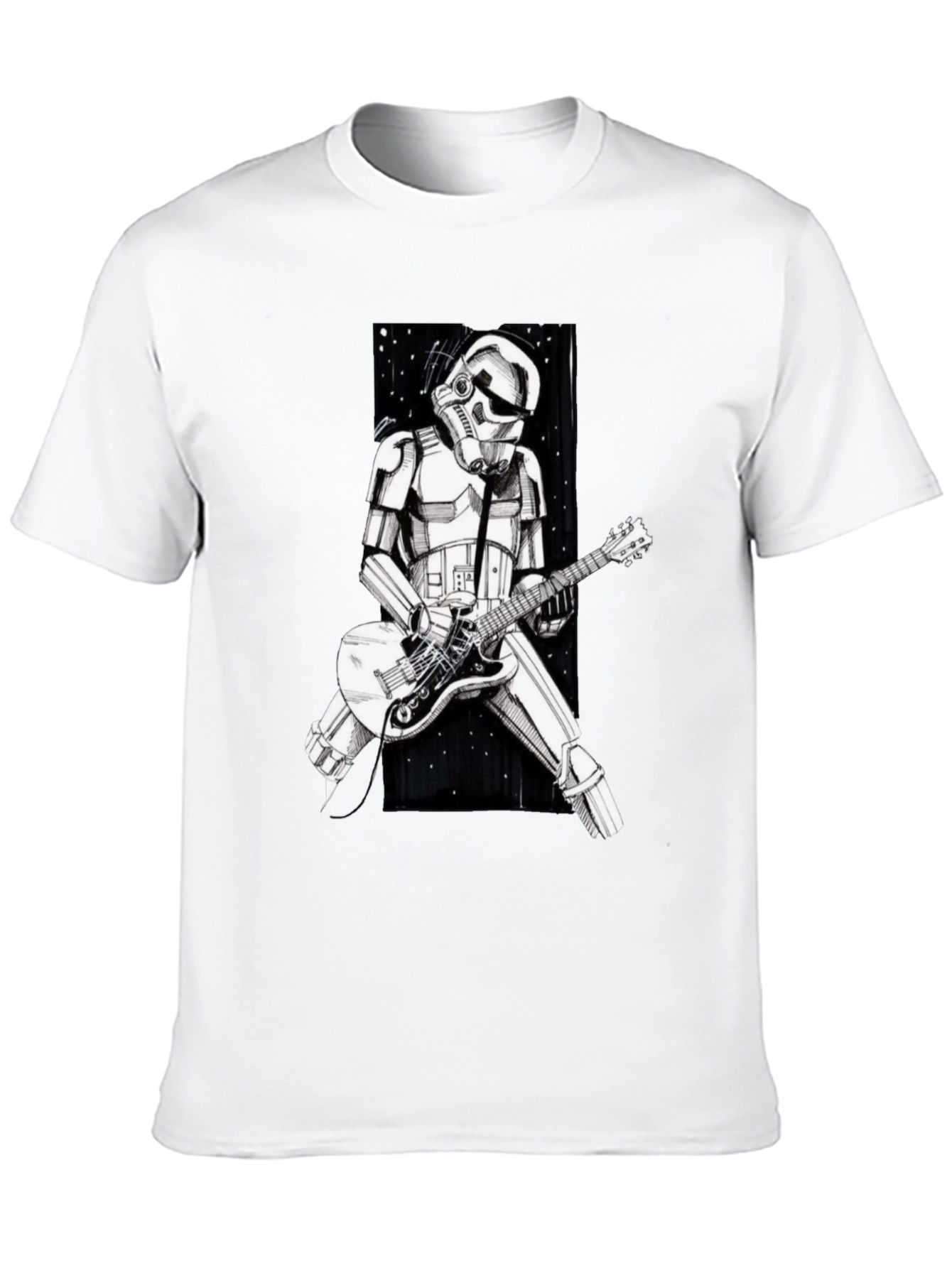 Stormtrooper Guitarist Graphic Tee - Black T-Shirt