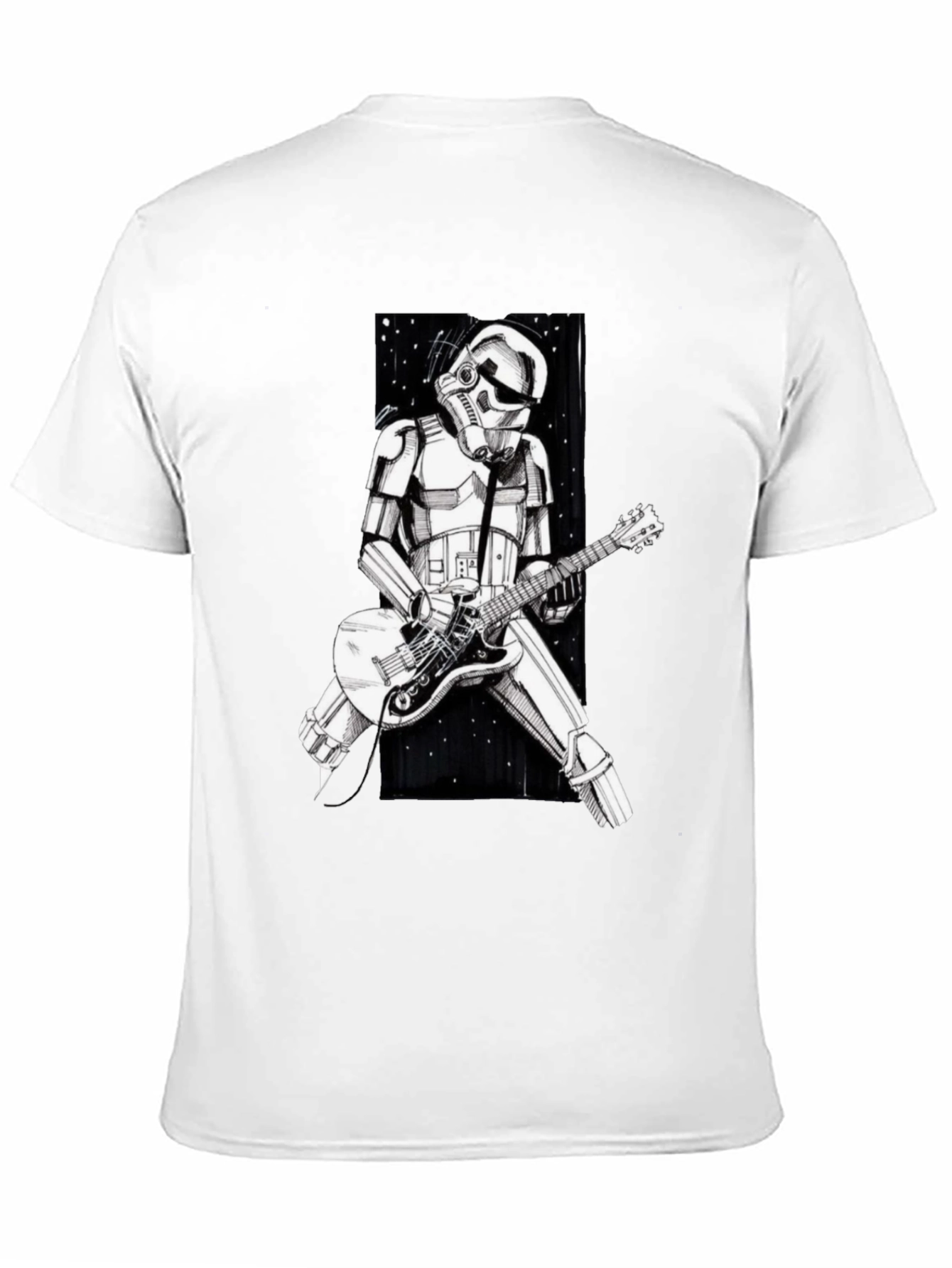 Stormtrooper Guitarist Graphic Tee - Black T-Shirt