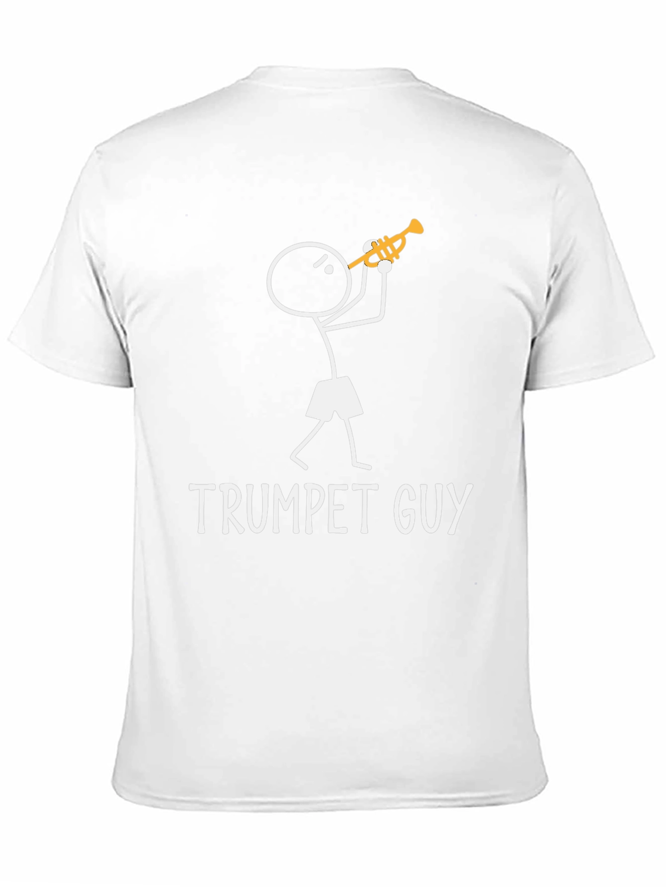 Trumpet Guy Graphic Tee - Funny Musician Shirt