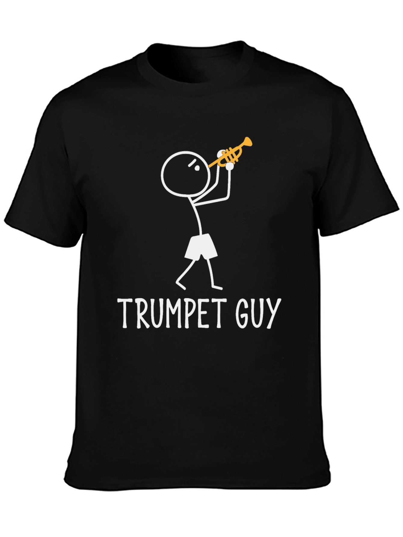 Trumpet Guy Graphic Tee - Funny Musician Shirt