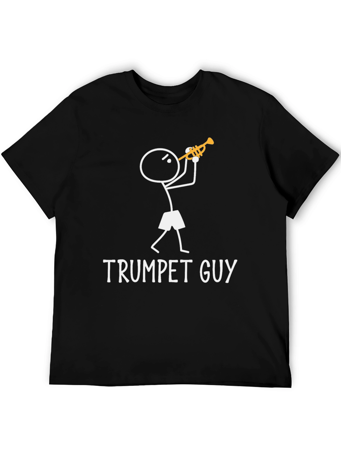 Trumpet Guy Graphic Tee - Funny Musician Shirt
