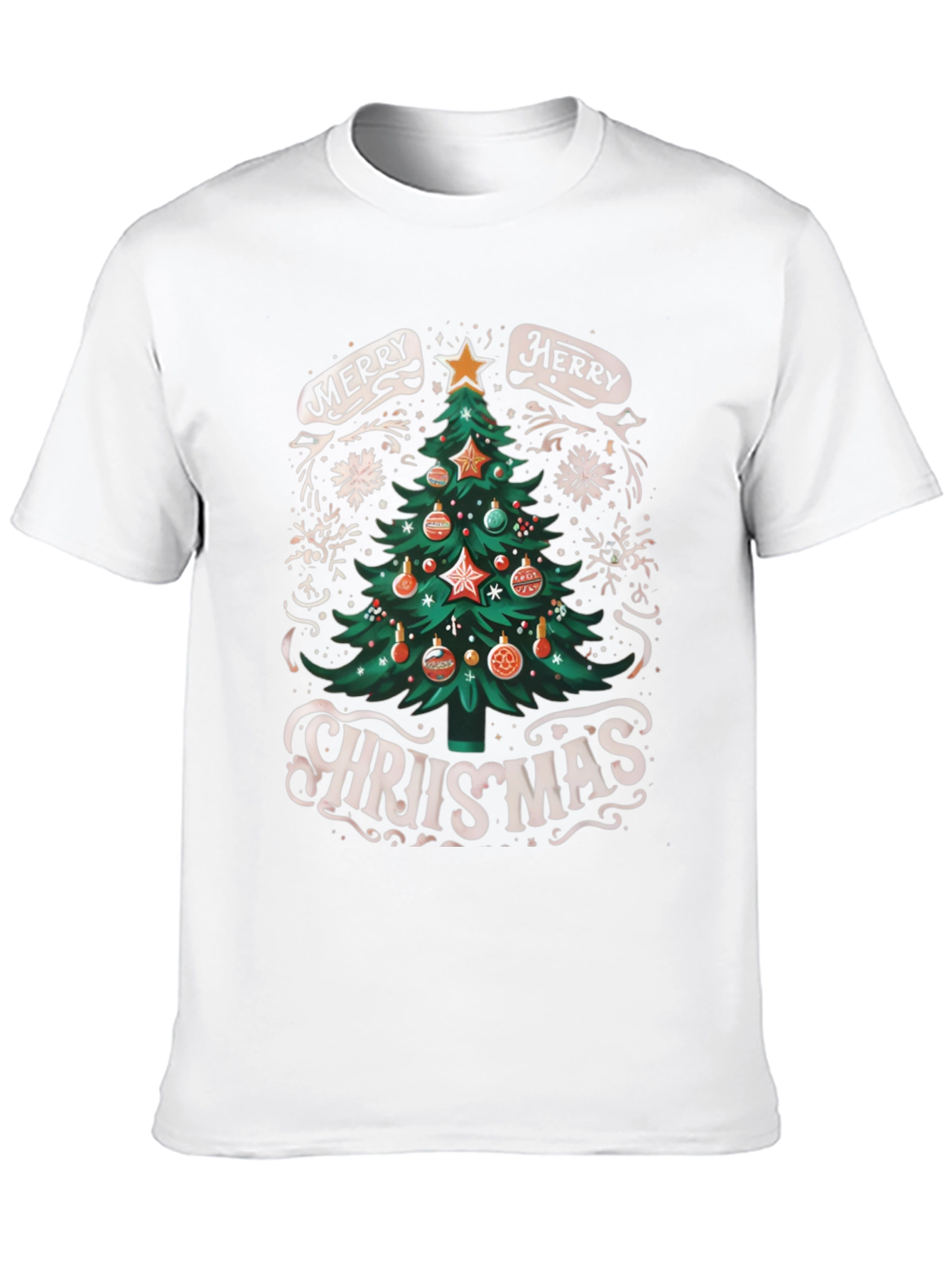 Merry Christmas Tree Graphic Tee