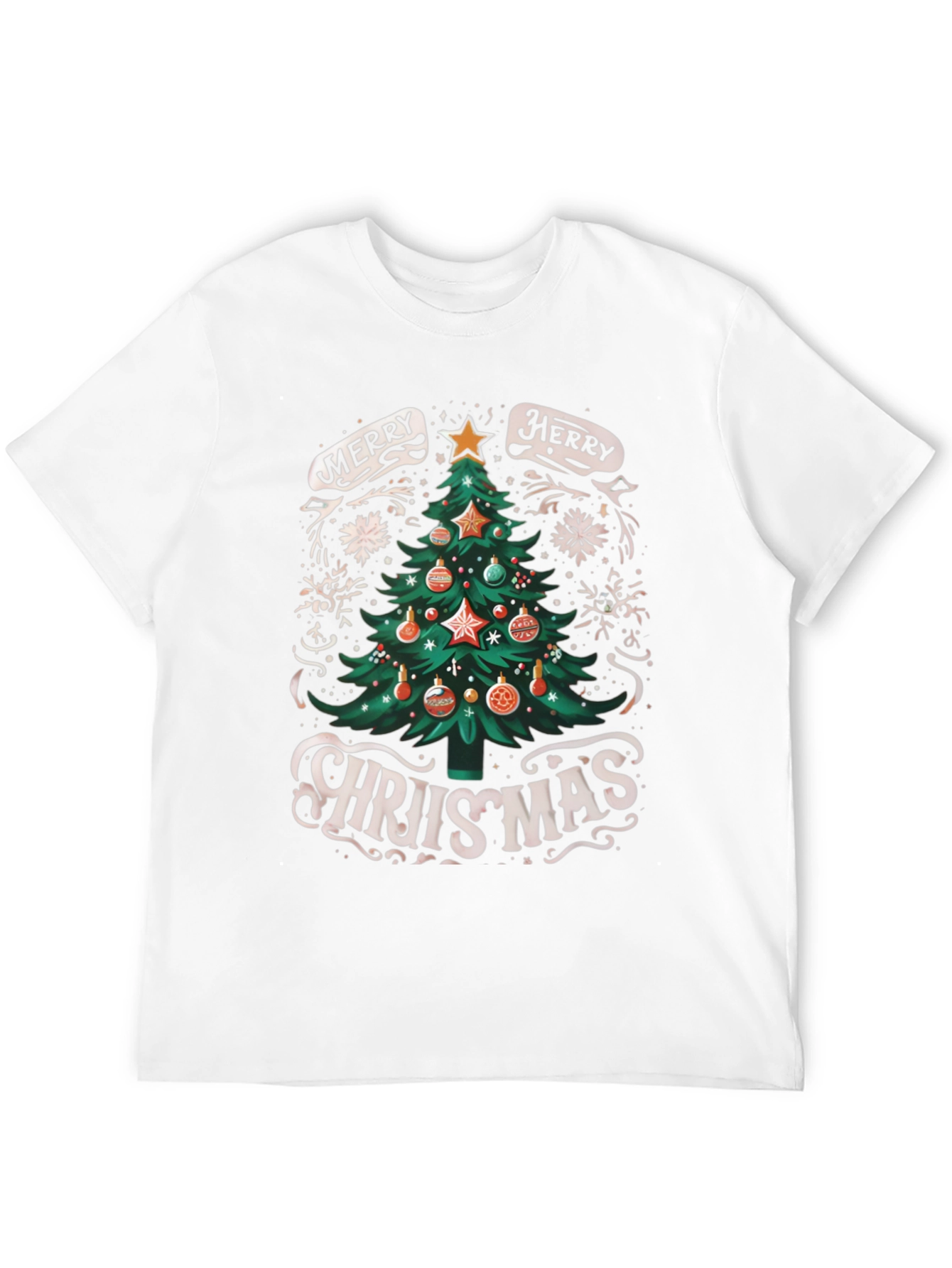 Merry Christmas Tree Graphic Tee