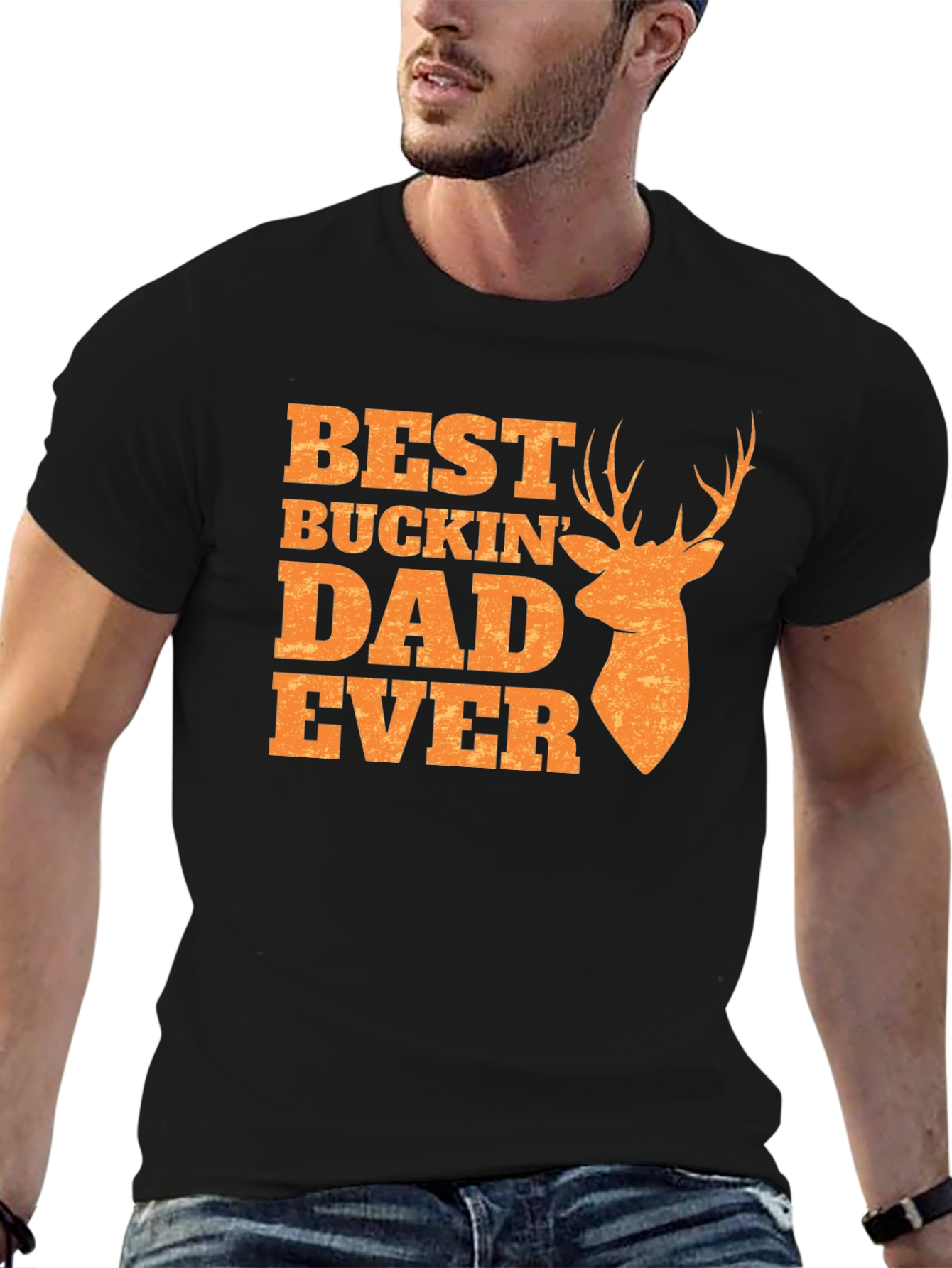 Best Buckin Dad Ever T-Shirt - Hunting Gift