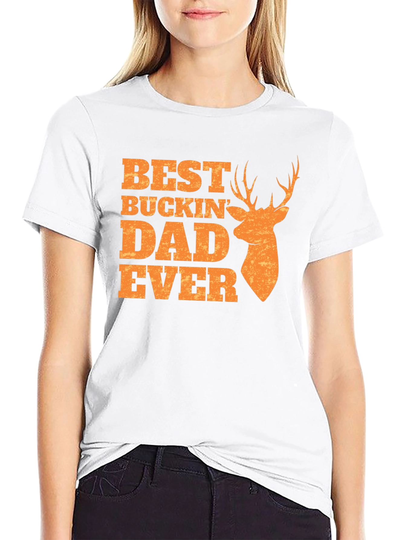 Best Buckin Dad Ever T-Shirt - Hunting Gift